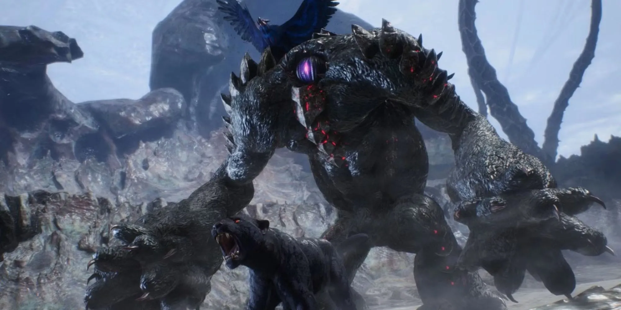 Bộ ba linh hồn quen thuộc của V: Griffon, Shadow, Nightmare trong Devil May Cry 5