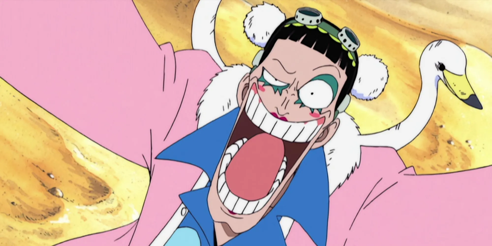 Bon Clay từ One Piece với biểu cảm quyết tâm