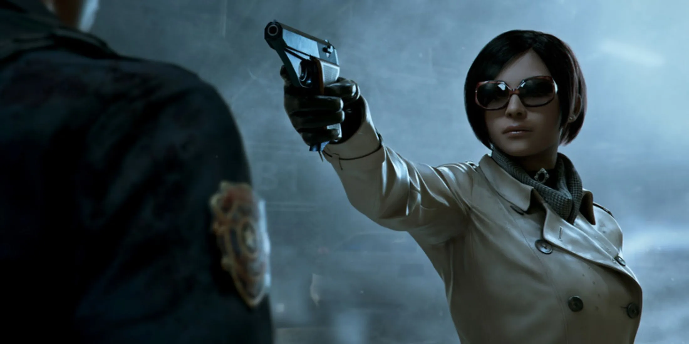 ada wong va leon kennedy trong resident evil 2 remake