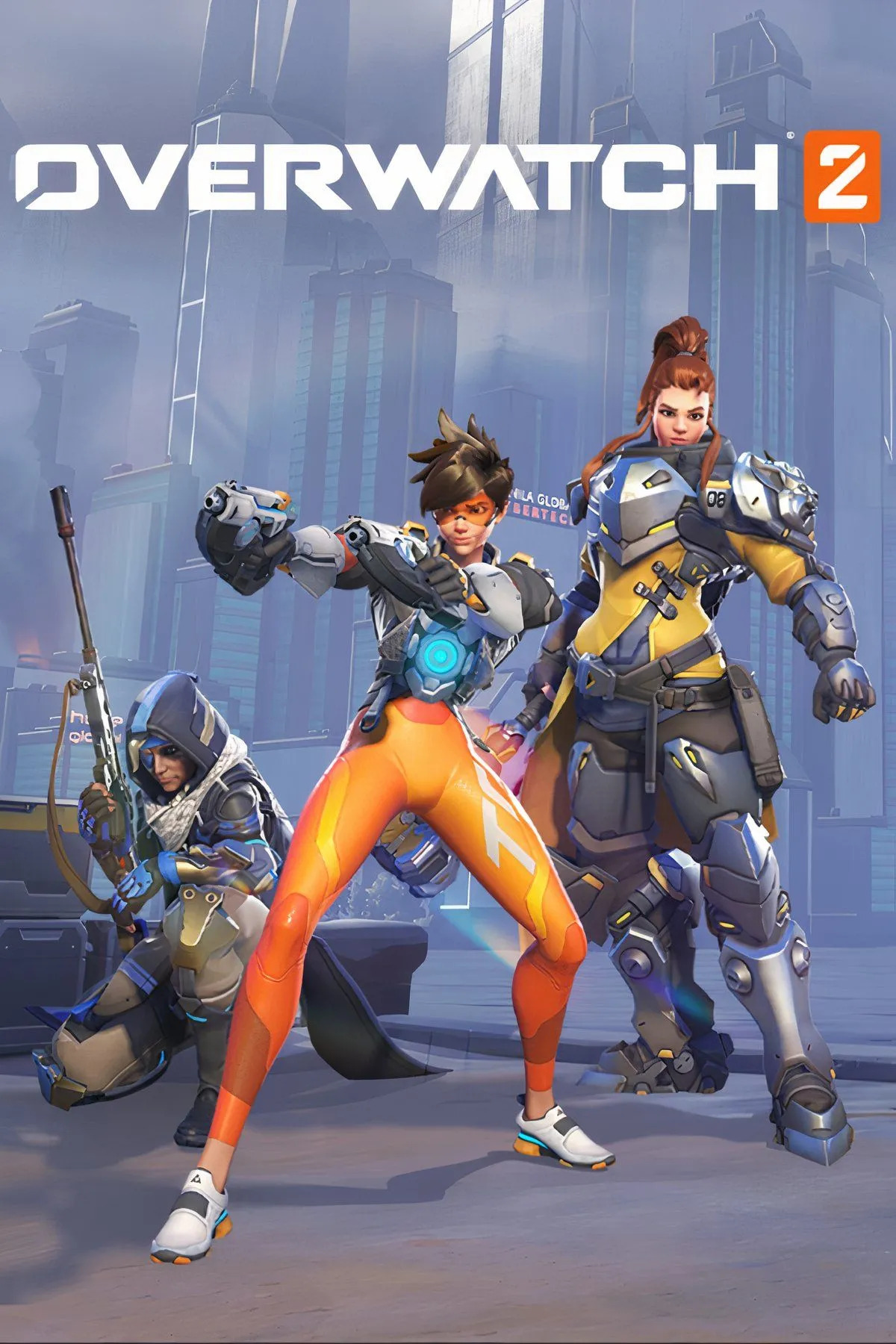 Ảnh đại diện Overwatch 2 với các tướng quen thuộc như Tracer, Winston, Kiriko