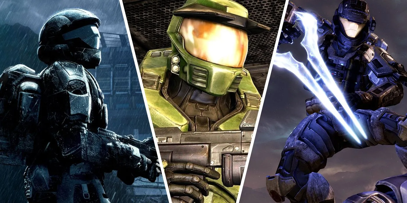 Ba nhân vật chính từ các phiên bản Halo: The Master Chief Collection