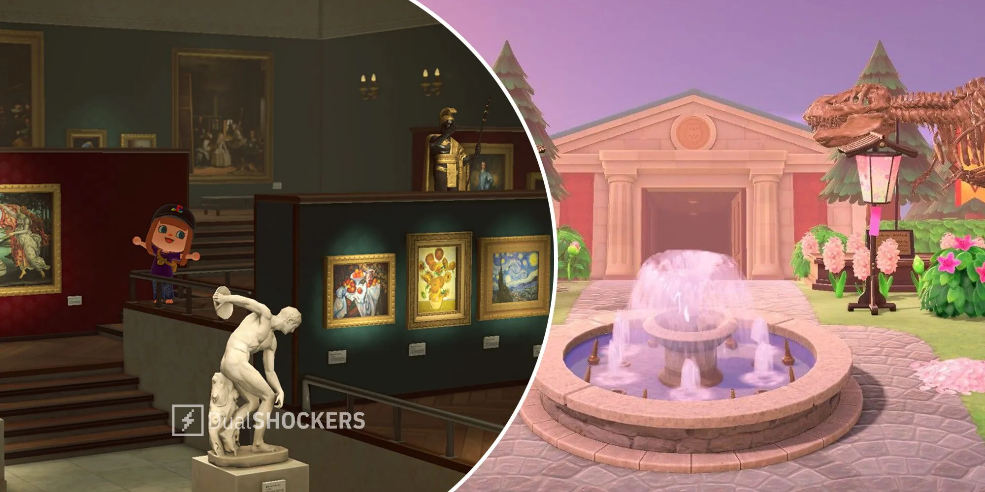 Bảo tàng nghệ thuật trong Animal Crossing New Horizons, nơi trưng bày các tác phẩm tranh và tượng quý giá trên đảo cá nhân