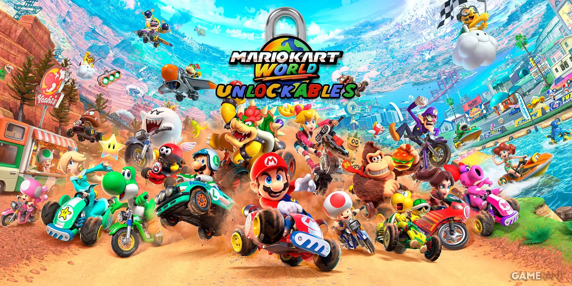 Bìa hộp game vật lý Mario Kart World đi kèm bundle Nintendo Switch 2