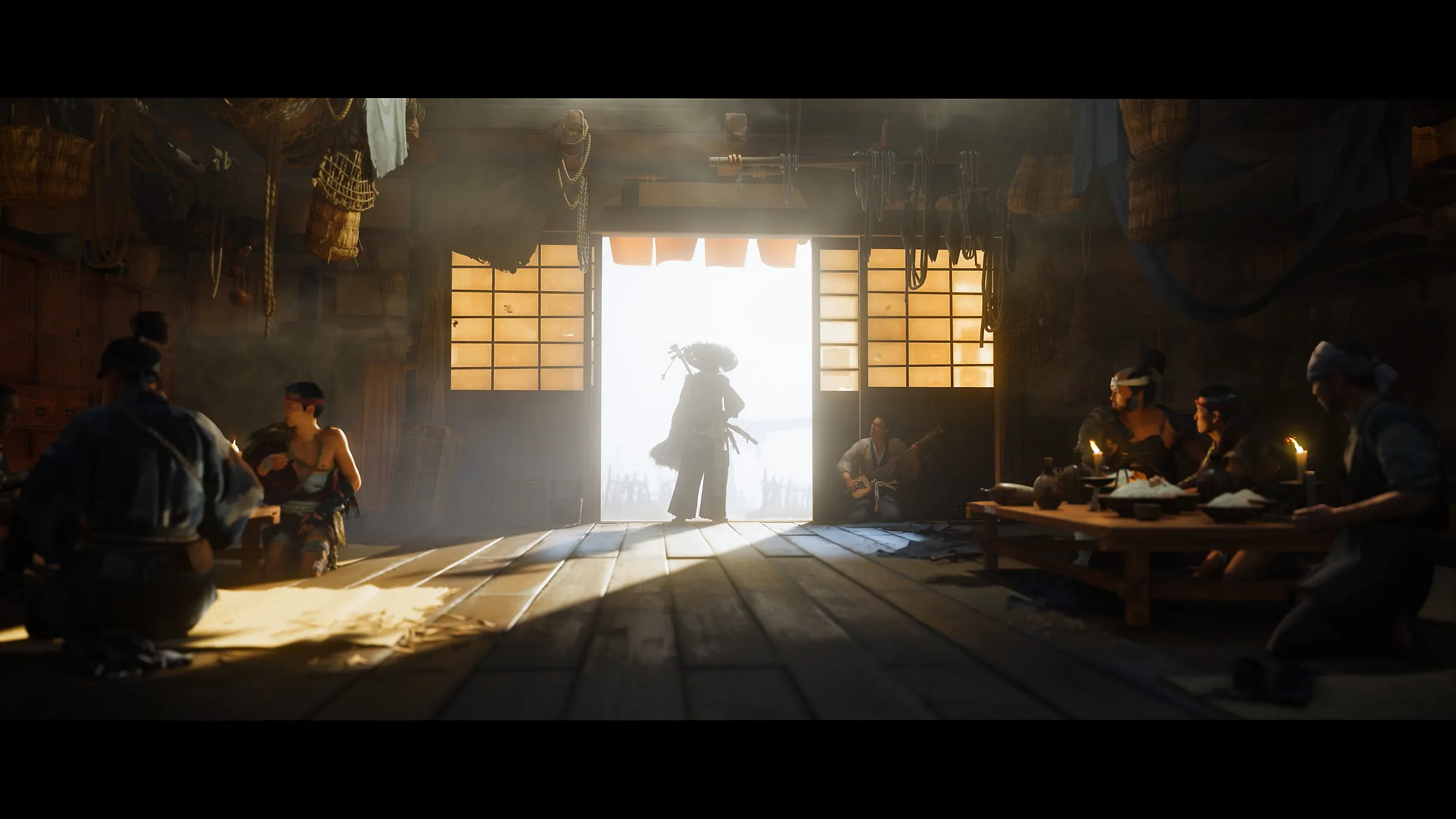 Cận cảnh chiến đấu trong game Ghost of Yotei, thể hiện góc máy có thể được áp dụng trong chế độ Miike