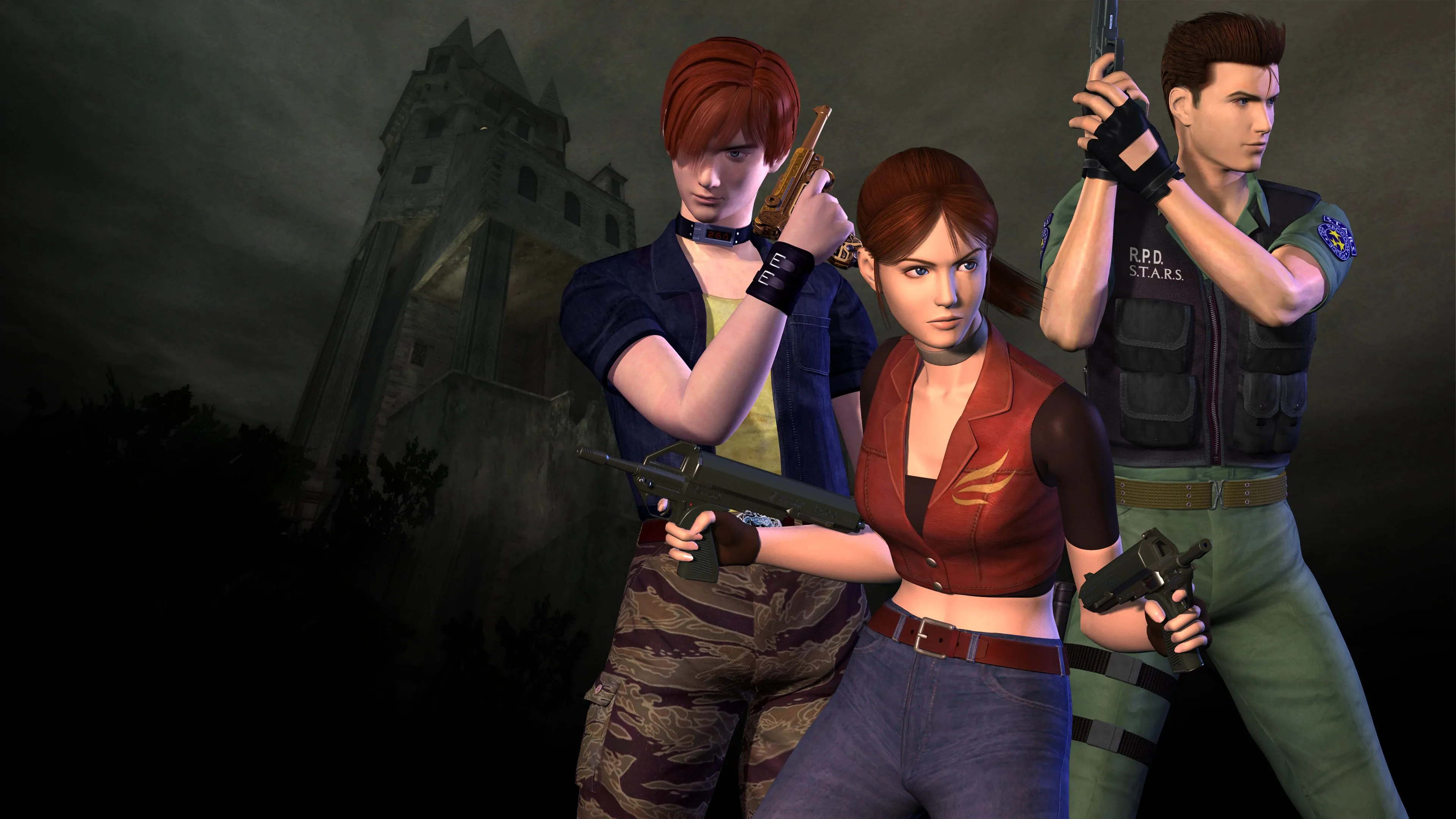 Claire Redfield, Chris Redfield và Steve Burnside trong Resident Evil Code Veronica, những gương mặt quen thuộc của vũ trụ game