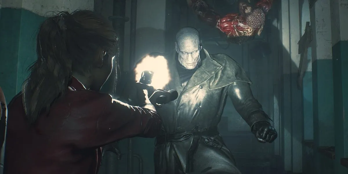 claire redfield doi mat voi mr x va zombie trong resident evil 2 remake