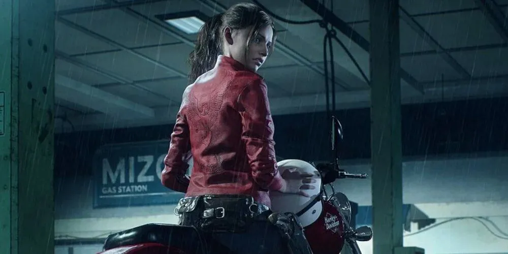 claire redfield tren xe moto trong resident evil 2 remake