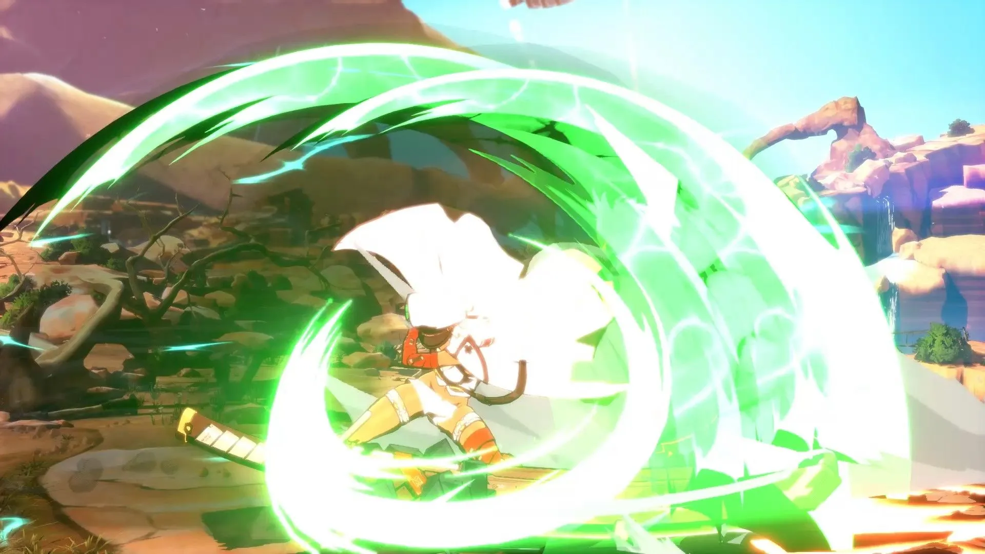 Giao diện nhân vật Ramlethal Valentine trong Guilty Gear Strive, một tựa game đối kháng nổi bật khác của Arc System Works.