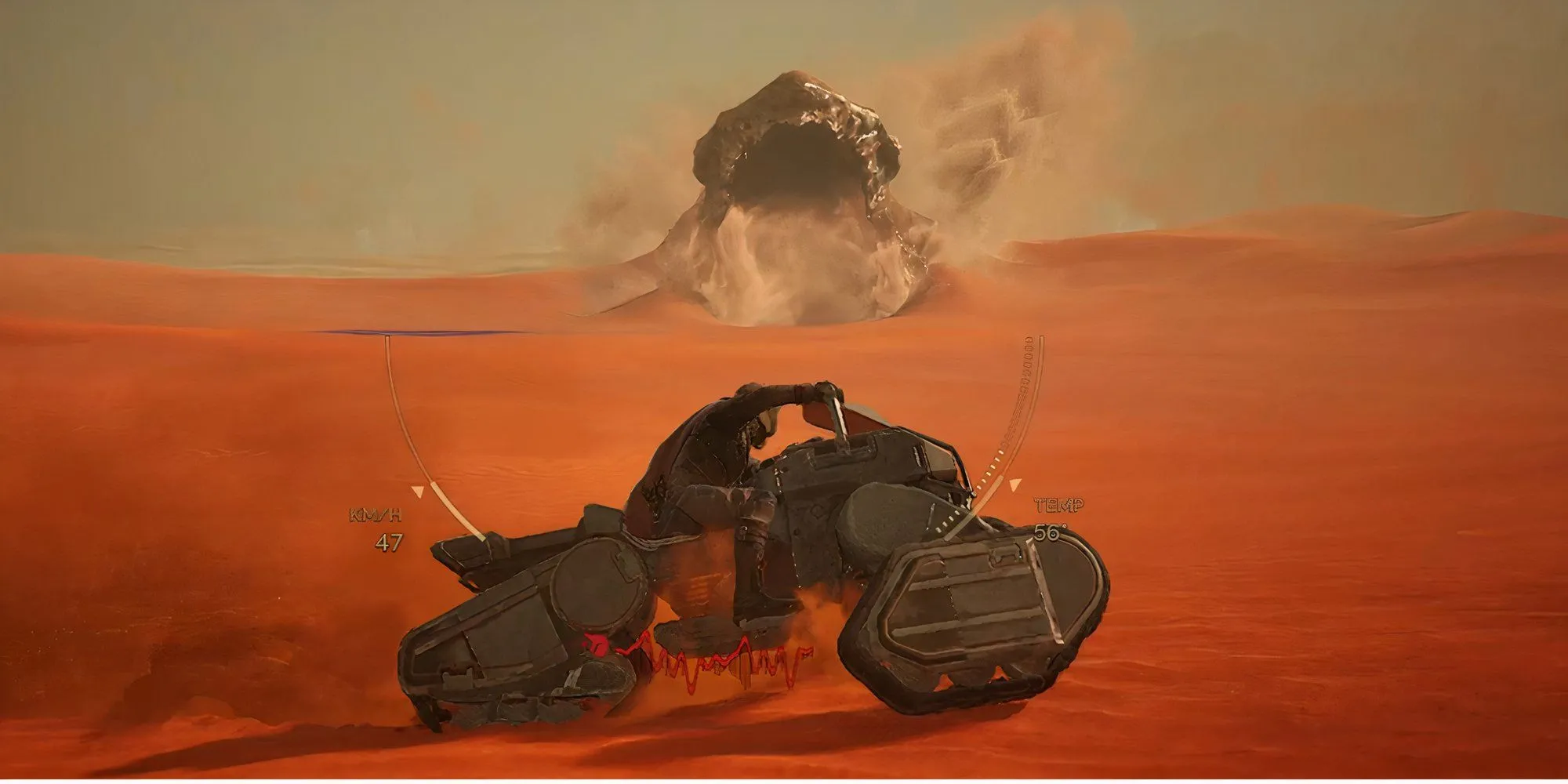 Hiểm họa chết chóc khi bị sandworm nuốt chửng trên sa mạc Arrakis trong Dune Awakening