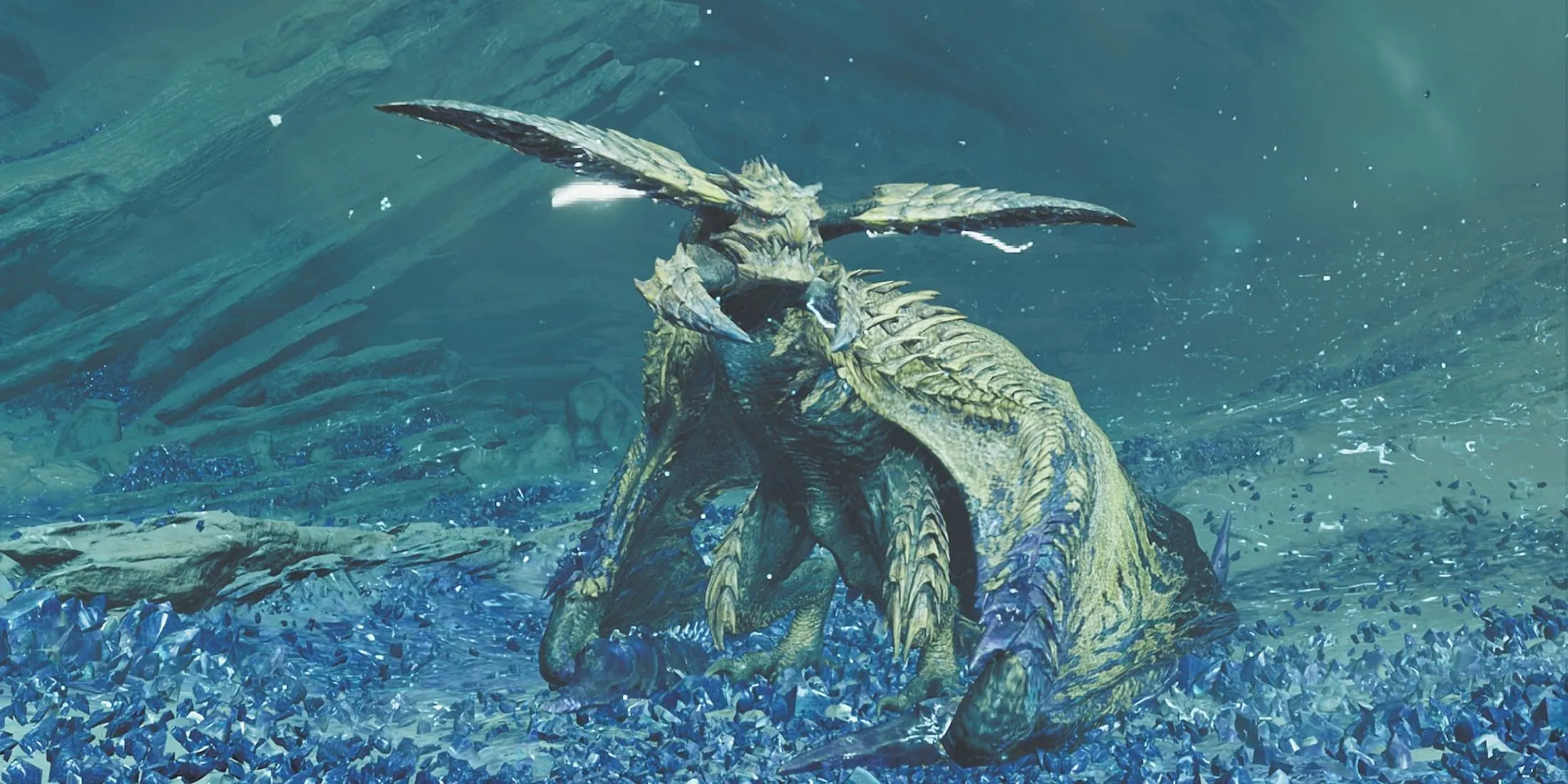 Hình ảnh nhiệm vụ Arch-Tempered Rey Dau trong Monster Hunter Wilds