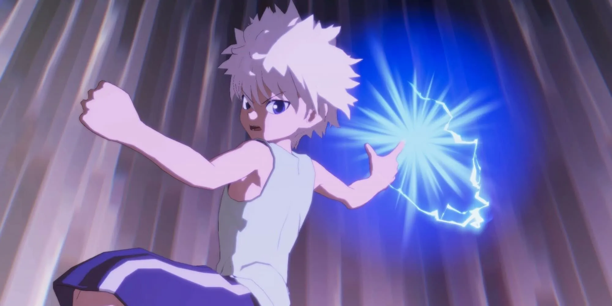 Killua Zoldyck trong Hunter x Hunter Nen x Impact thể hiện kỹ năng điện cực