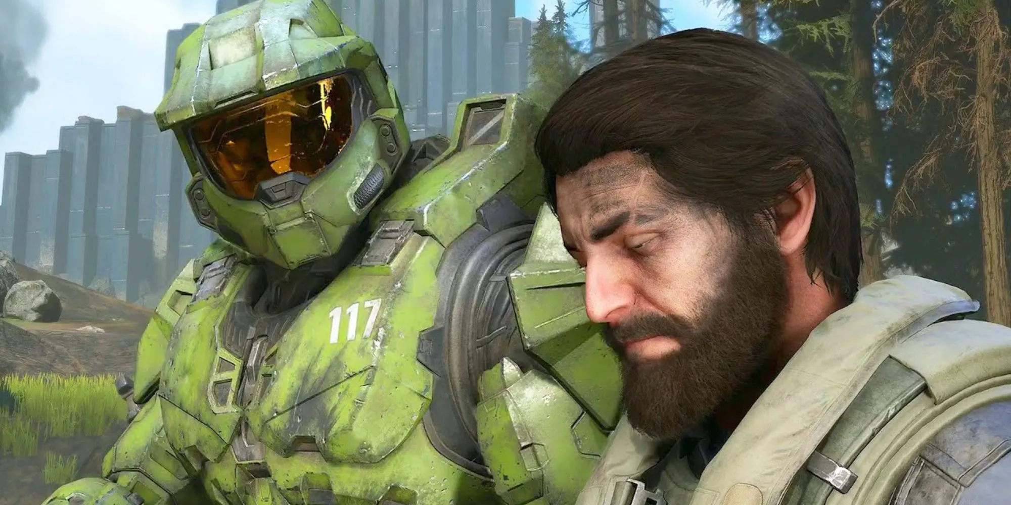 Master Chief và Fernando Esparza trong cuộc chiến giải cứu Halo Ring trong chiến dịch Halo Infinite