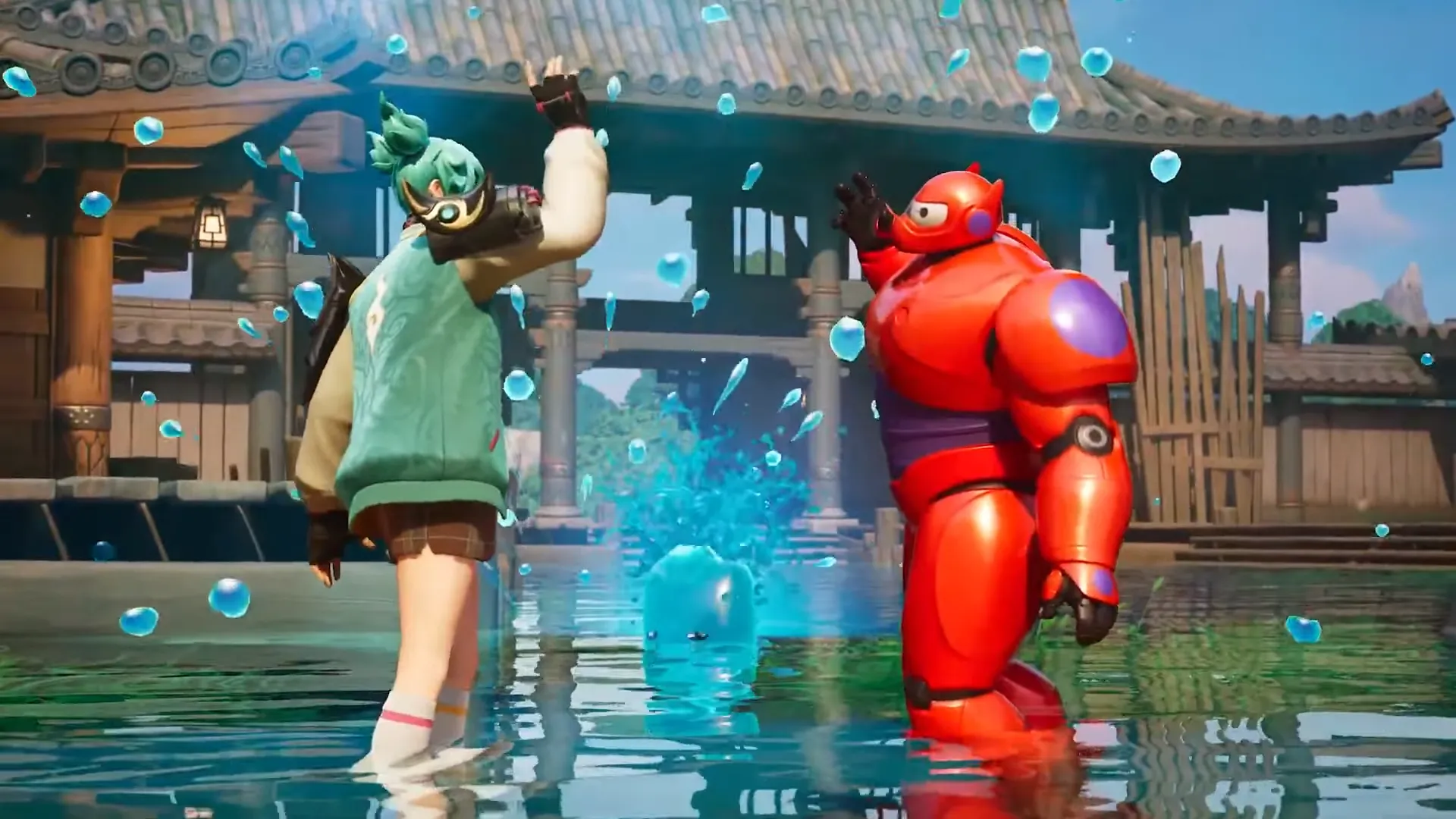 Một cảnh hành động trong Fortnite Chapter 6 Season 1, thể hiện đồ họa và không khí kịch tính của tựa game Battle Royale đình đám.