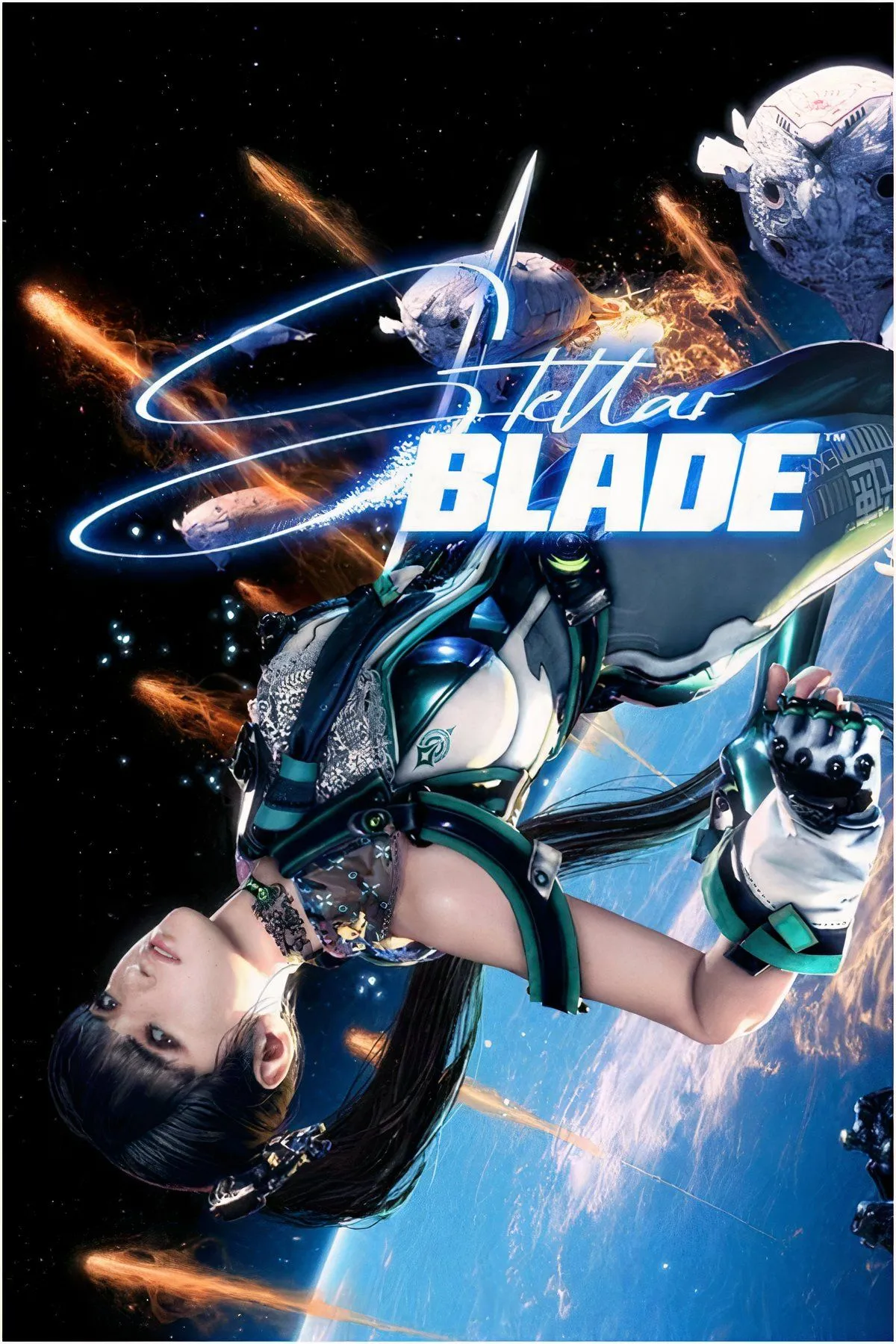 Một collage các hình ảnh liên quan đến Stellar Blade và cộng đồng, minh họa sự đa dạng nội dung trên tài khoản Twitter của game.