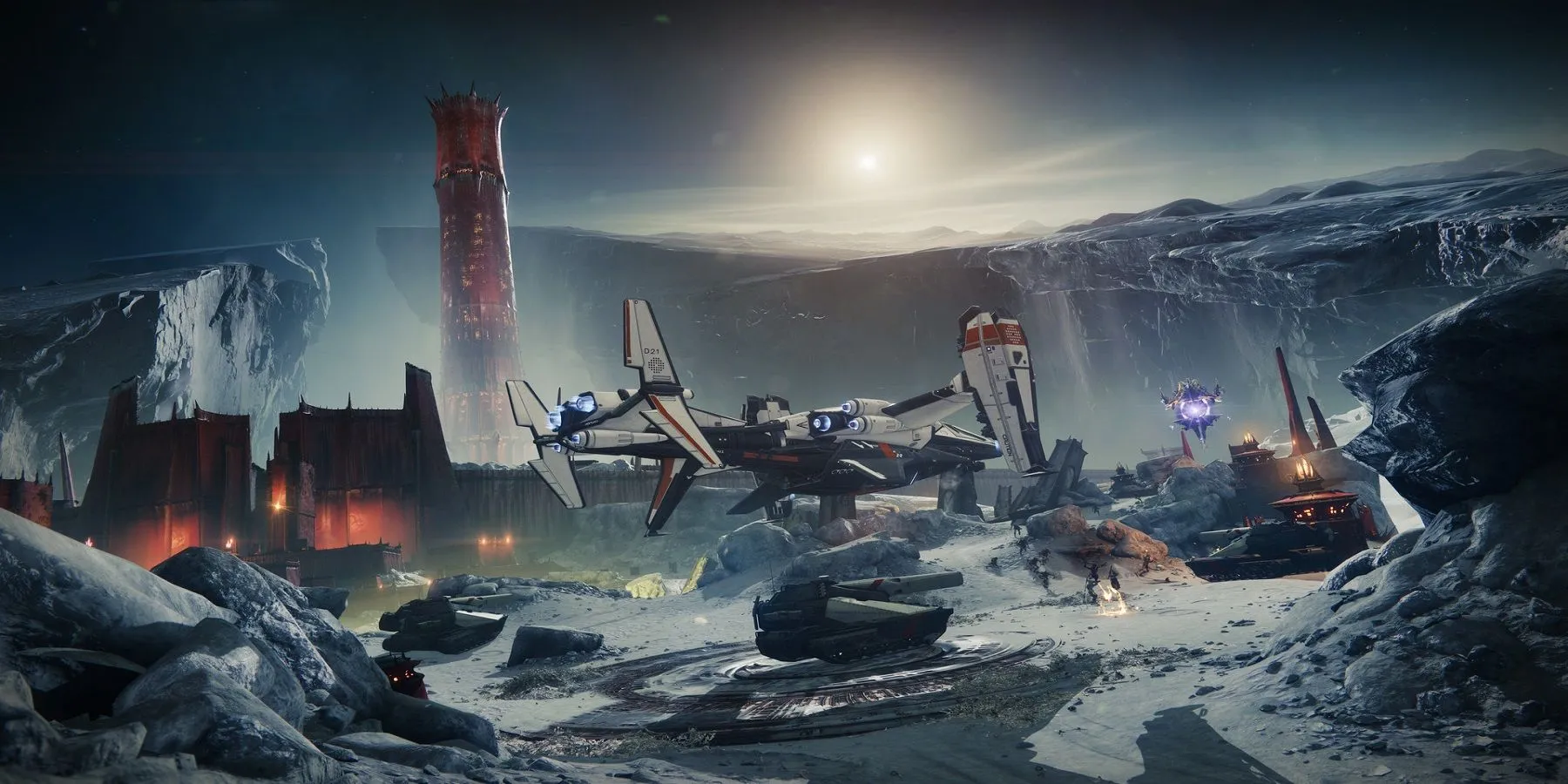 Một địa điểm trên Mặt Trăng trong Destiny 2 Shadowkeep