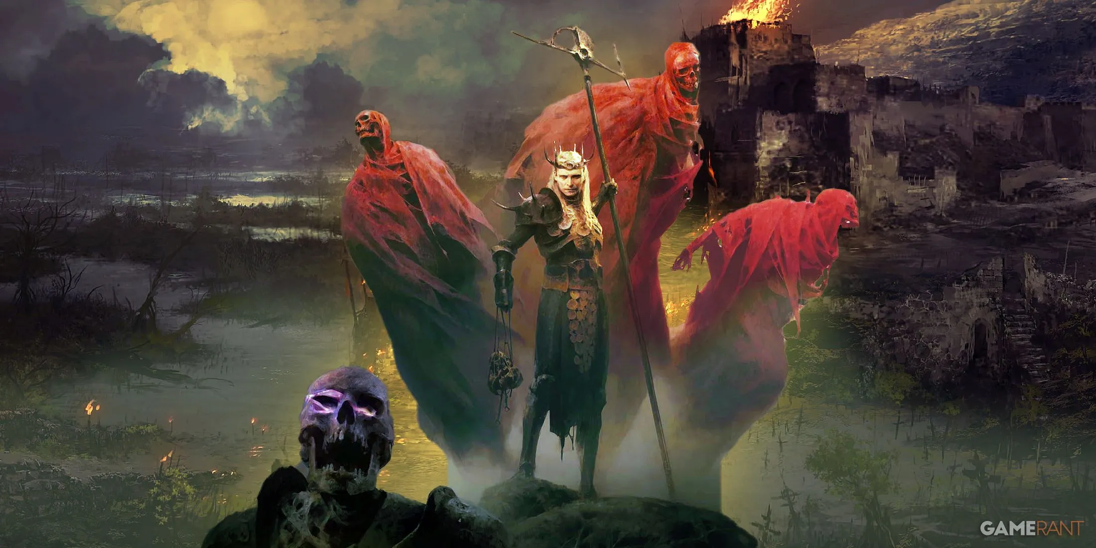 Necromancer với minion trong Diablo 4 Mùa 9 tại Hawezar