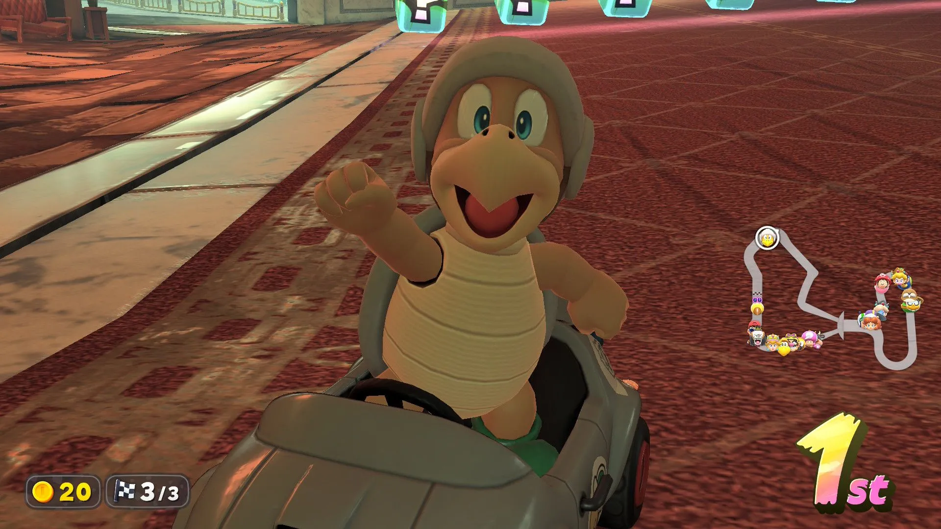 Nhân vật Hammer Bro trong game Mario Kart World trên Nintendo Switch 2