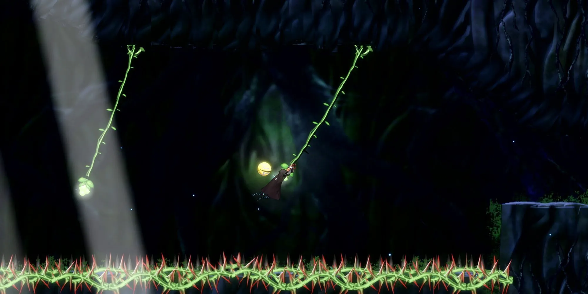 Pac-Man thực hiện động tác nhảy trong game Metroidvania mới Shadow Labyrinth
