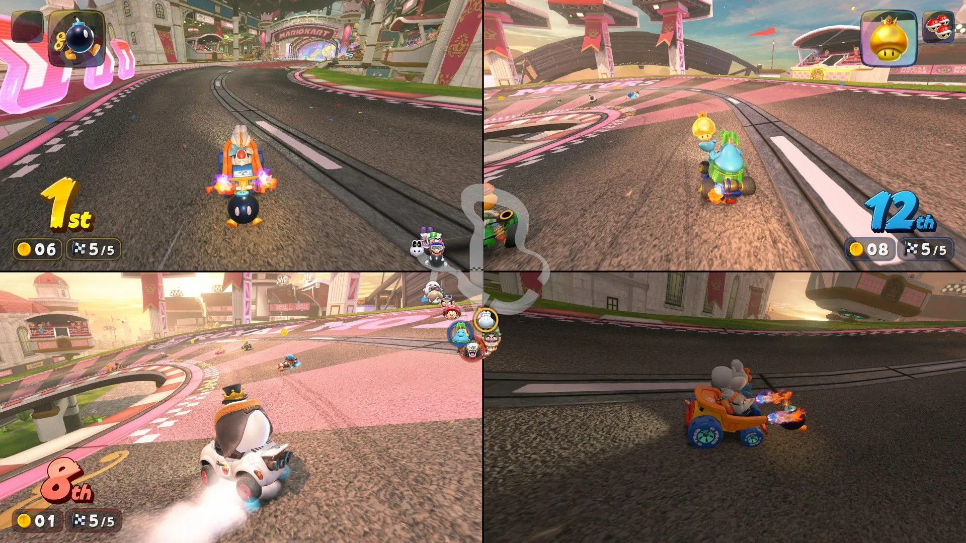 Trải nghiệm đua xe online nhiều người chơi trong game Mario Kart World