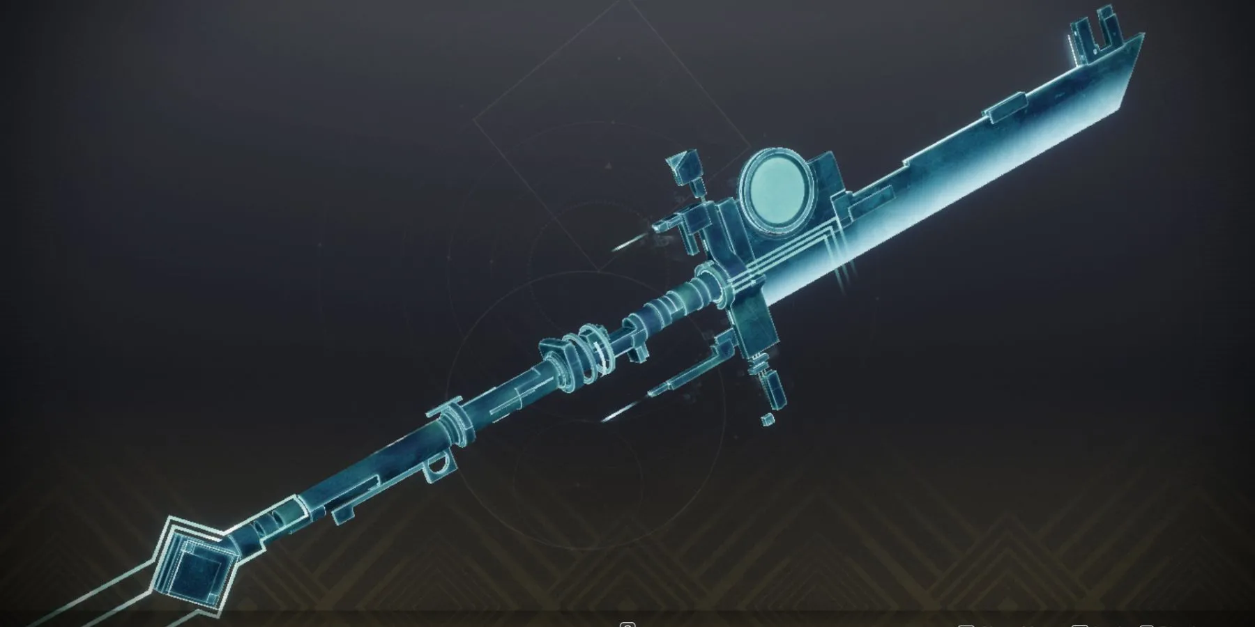 Vũ khí Exotic Glaive Vexcalibur từ nhiệm vụ node ovrd AVALON Destiny 2