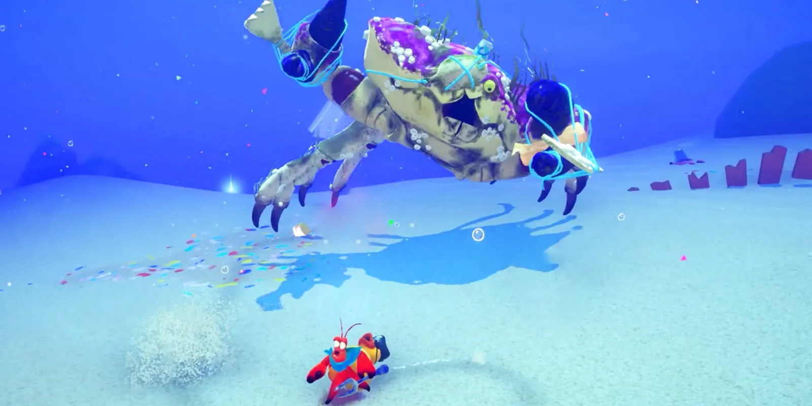 Another Crab's Treasure nhân vật Pagurus với vỏ ốc