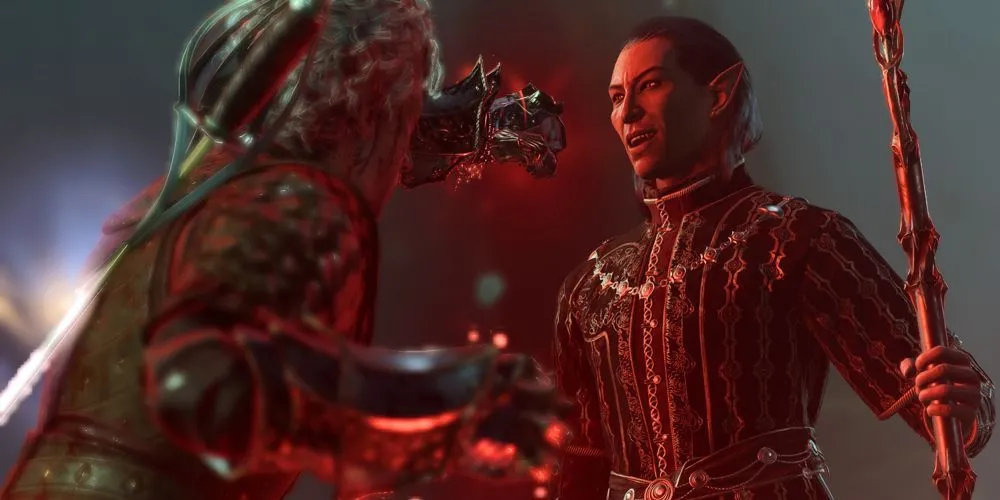 Astarion chiến đấu với Cazador trong Baldur's Gate 3