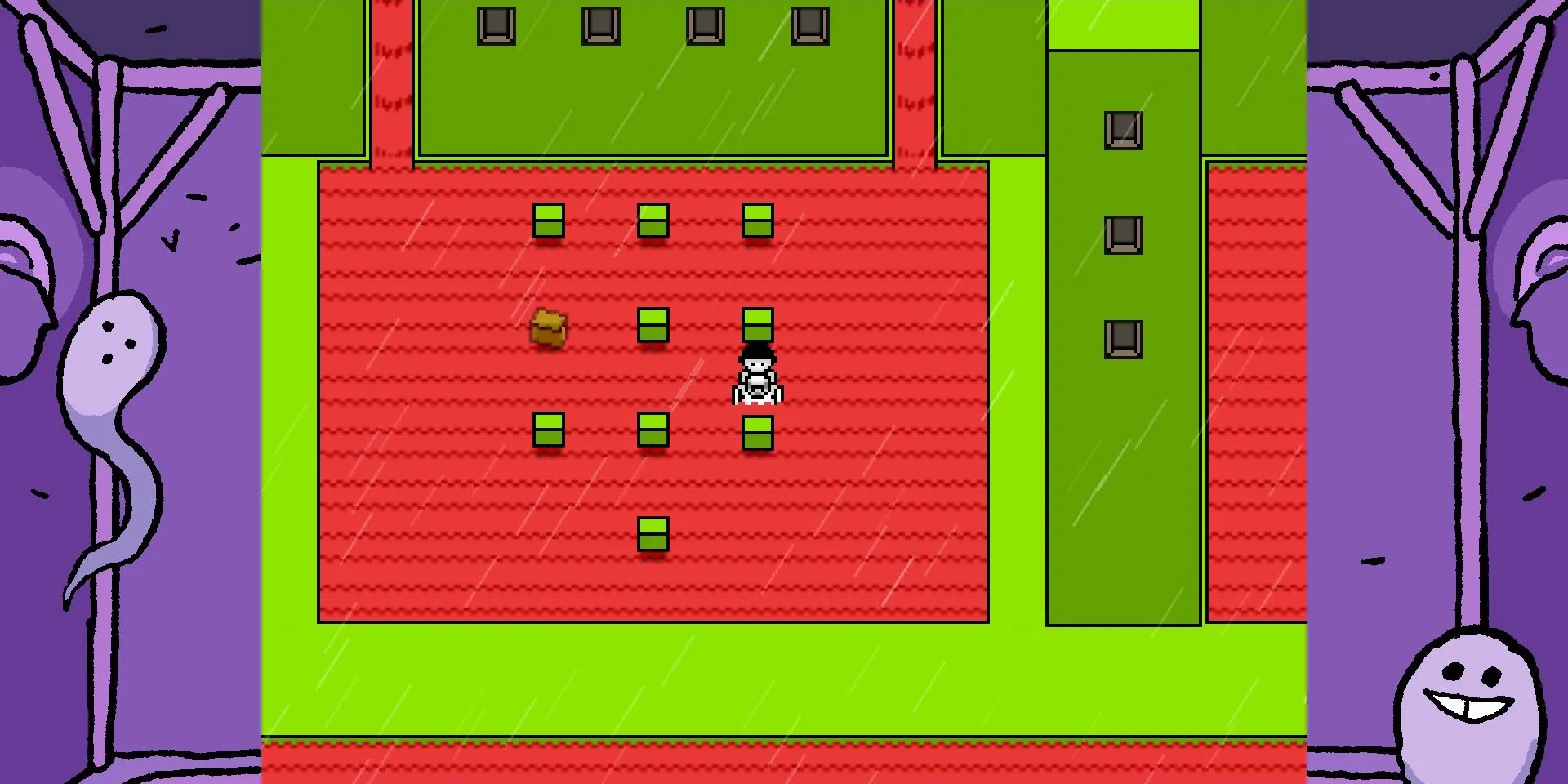 Giải mã mê cung khối vuông tại đài phun nước thịt ở khu vực Alma trong game OFF