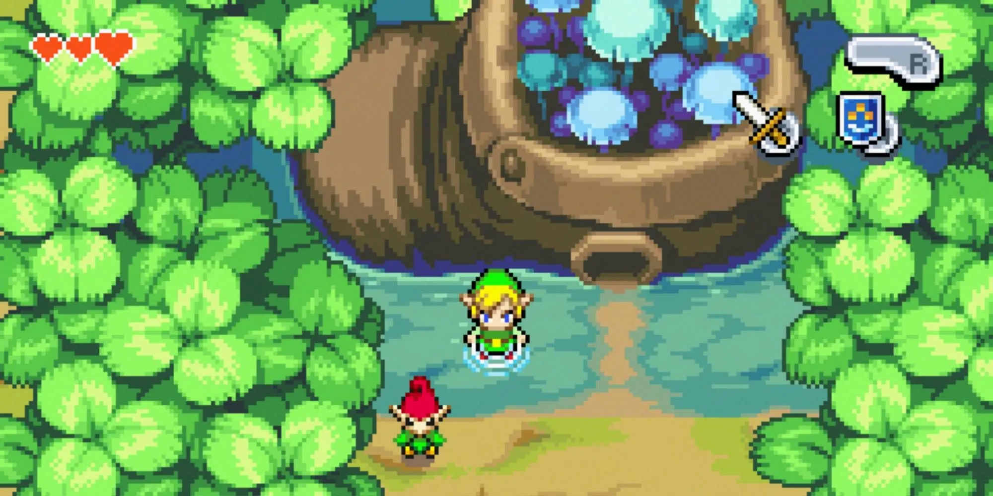 Link tí hon cùng Ezlo khám phá thế giới Picori trong The Legend of Zelda: The Minish Cap