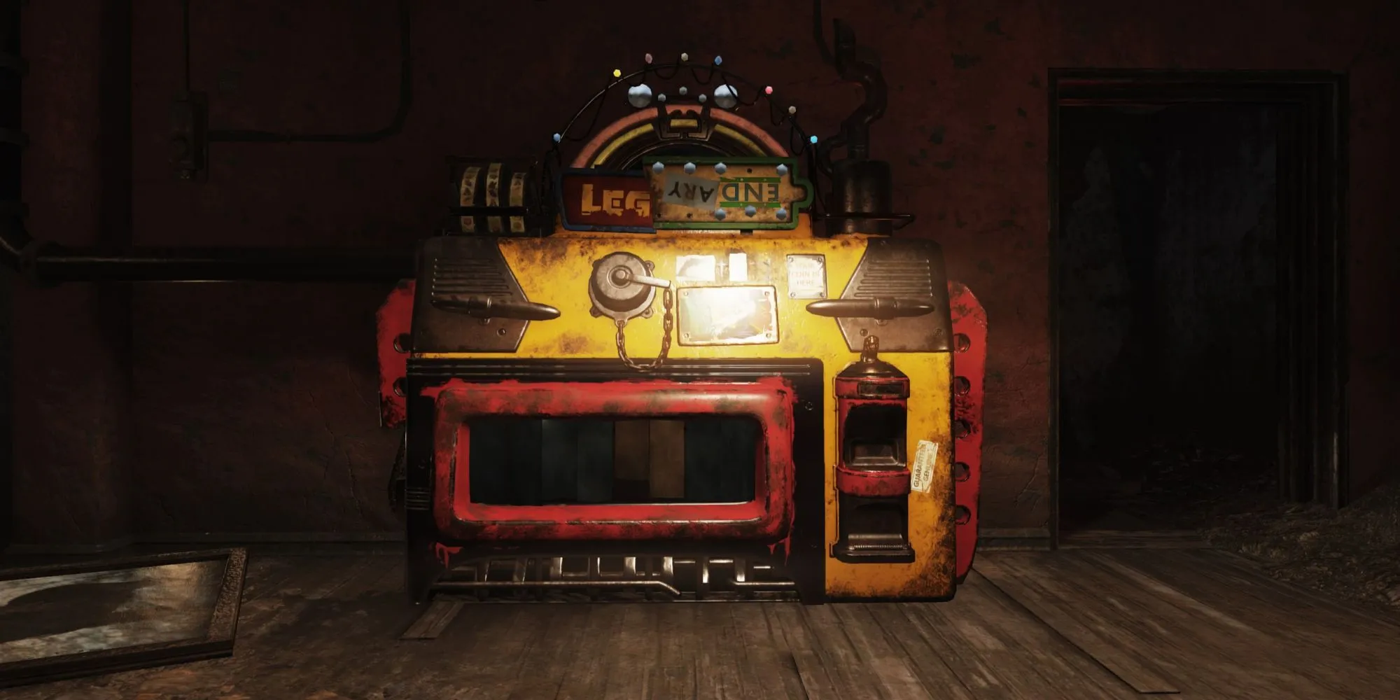 Máy Legendary Exchange được đặt bên trong The Rusty Pick, một trong các địa điểm quan trọng trong Fallout 76.