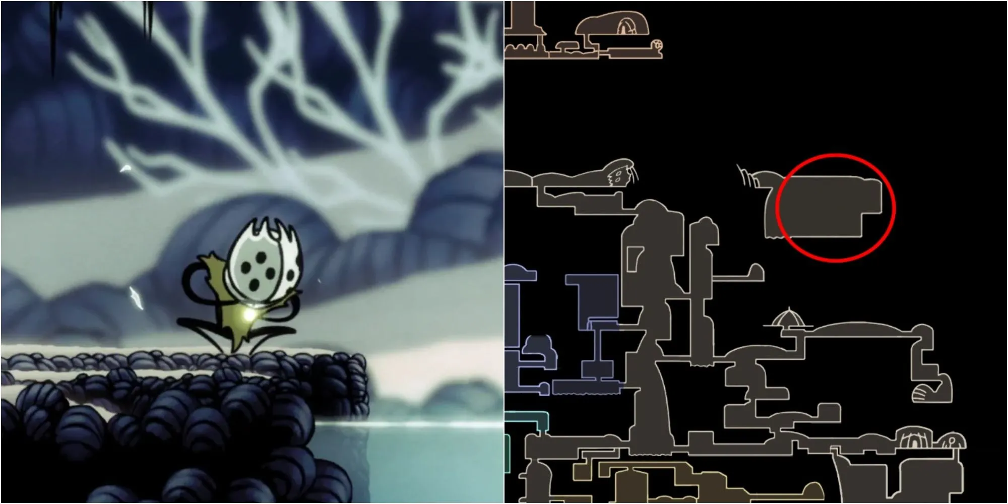 Pale Lurker, kẻ canh giữ Simple Key thứ tư trong Colosseum of Fools của Hollow Knight
