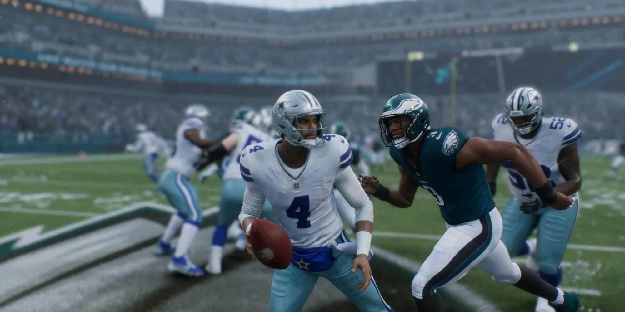 Pha sack ấn tượng trong Madden NFL 26: Khi AI game không còn là thử thách