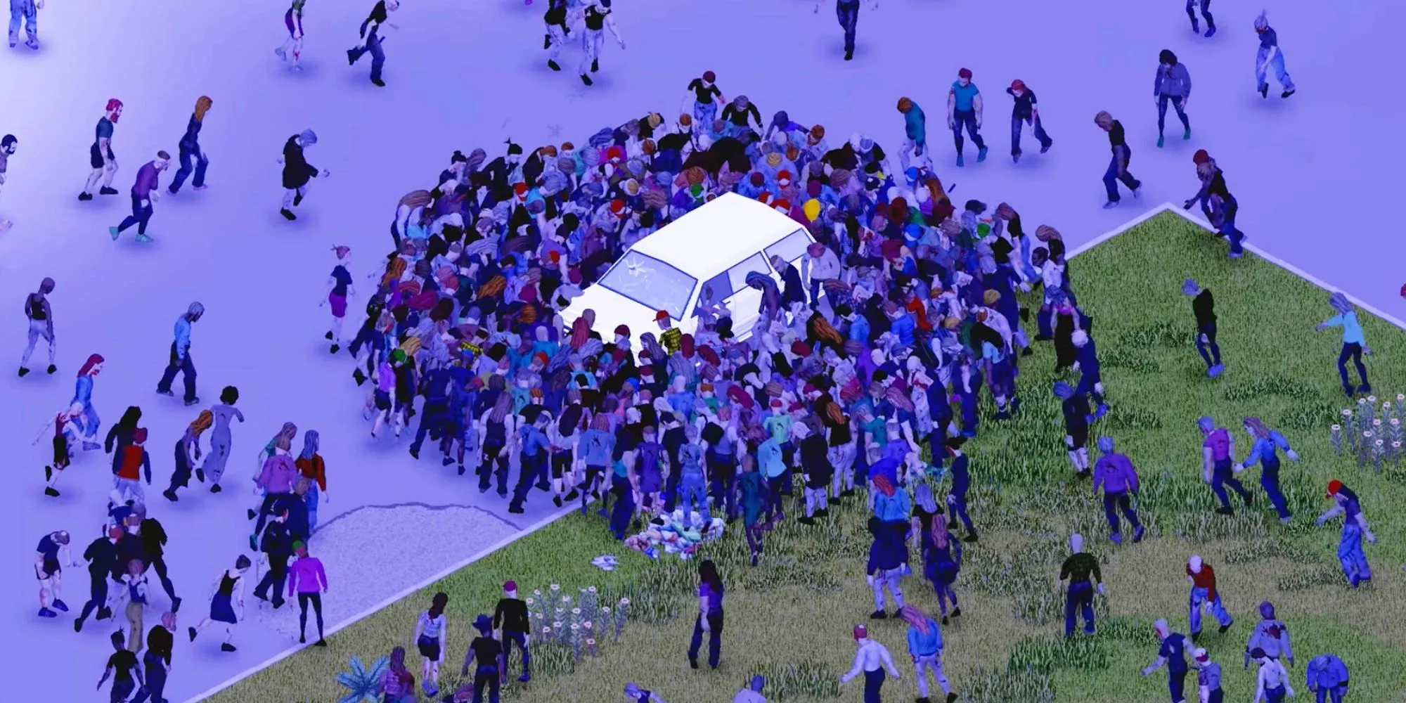 Project Zomboid - Cảnh tượng thành phố hoang tàn sau thảm họa zombie