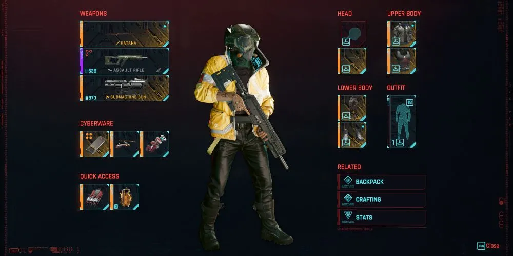 Vật phẩm vũ khí súng trường tấn công DA8 Umbra trong Cyberpunk 2077