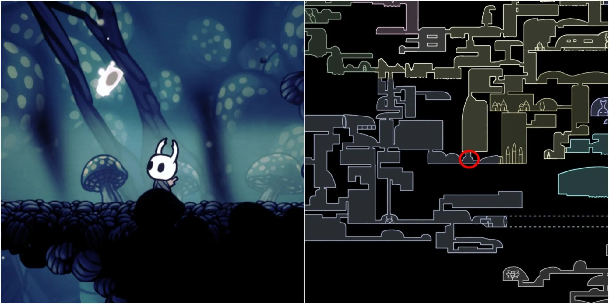 Vị trí Mask Shard Hollow Knight trong Deepnest