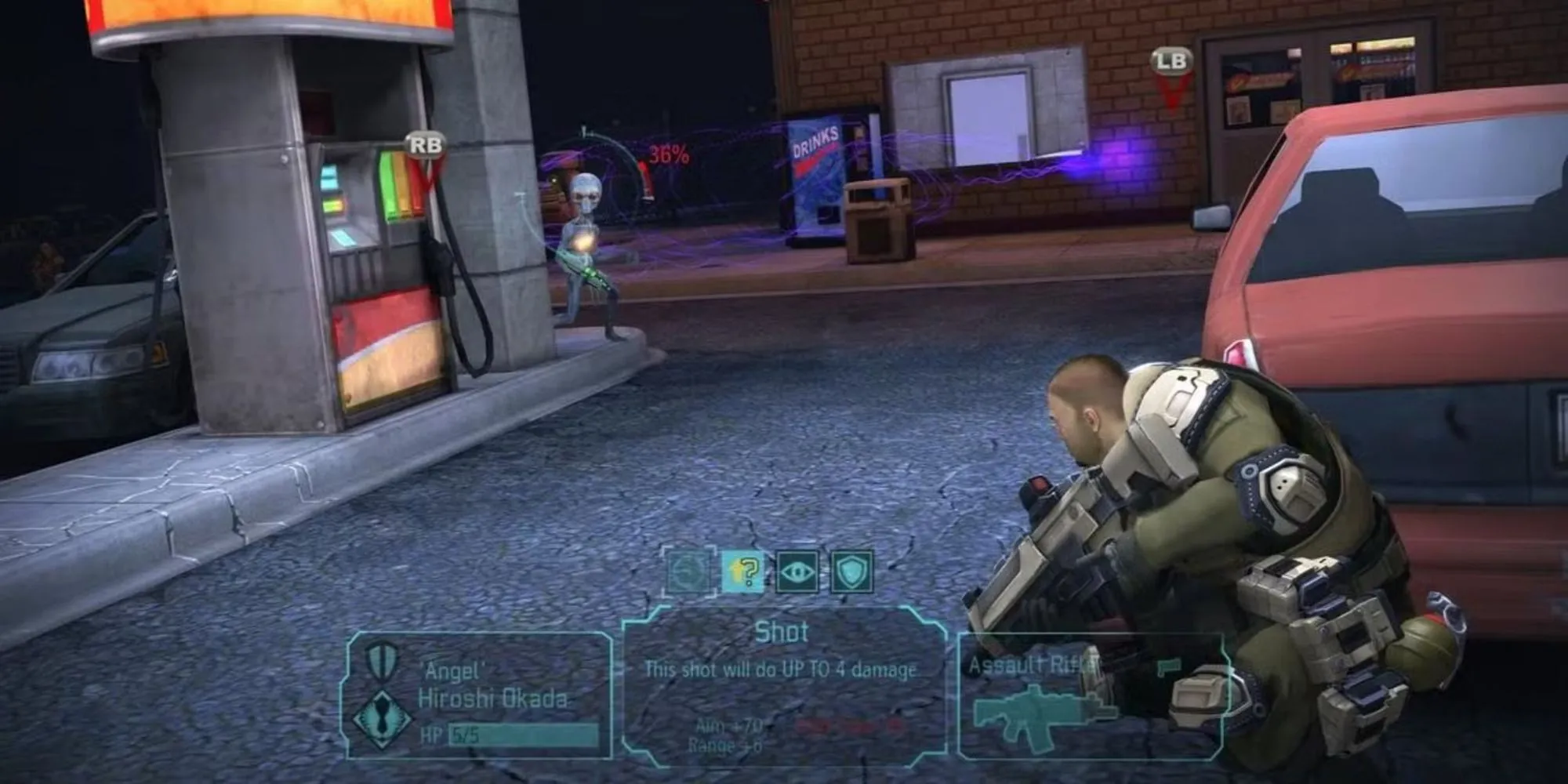XCOM Enemy Unknown với một cảnh chiến đấu khốc liệt.