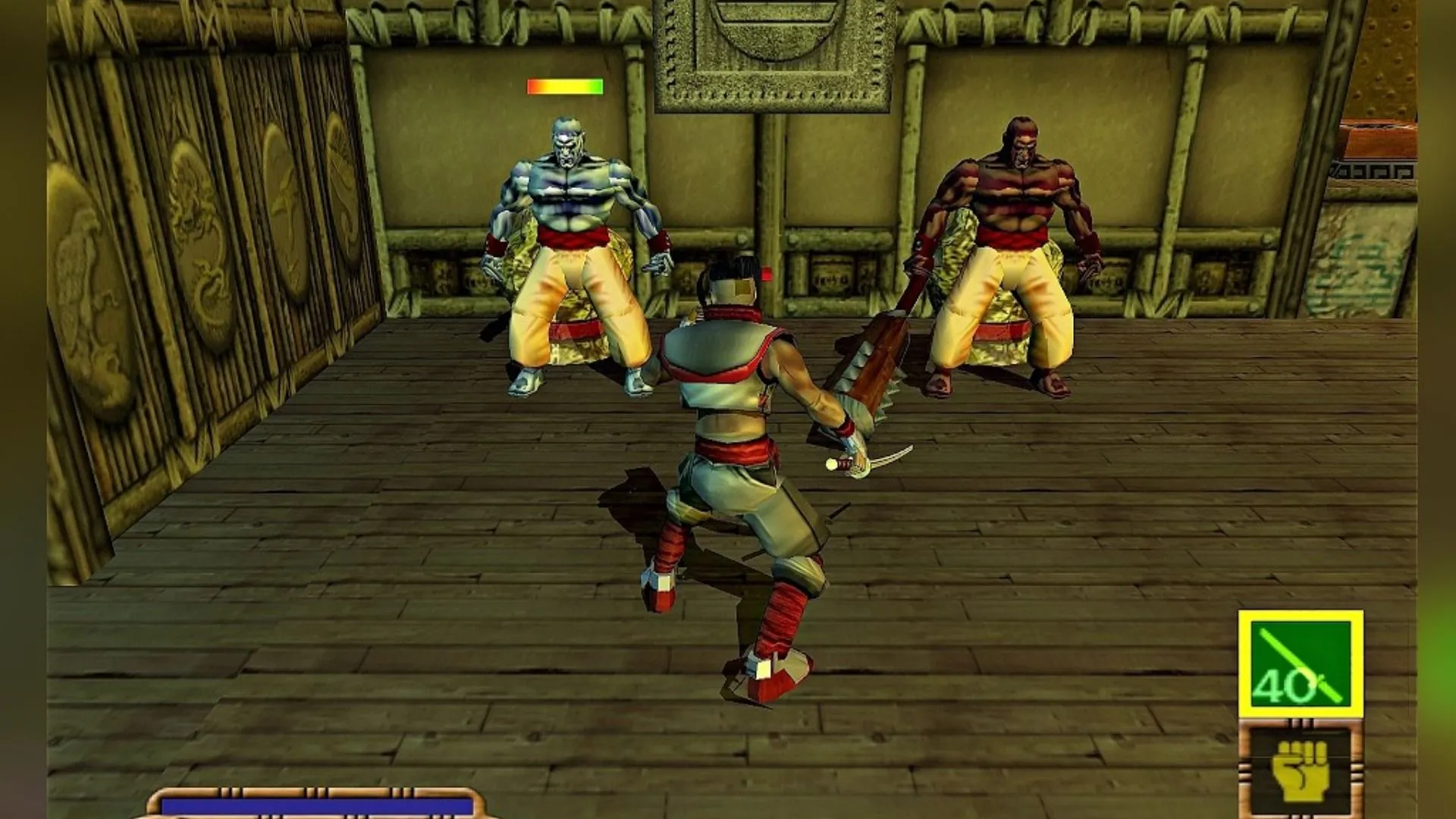 Ảnh bìa GoDai: Elemental Force trên PS2, phong cách nhân vật mô phỏng võ thuật và vũ khí kỳ ảo