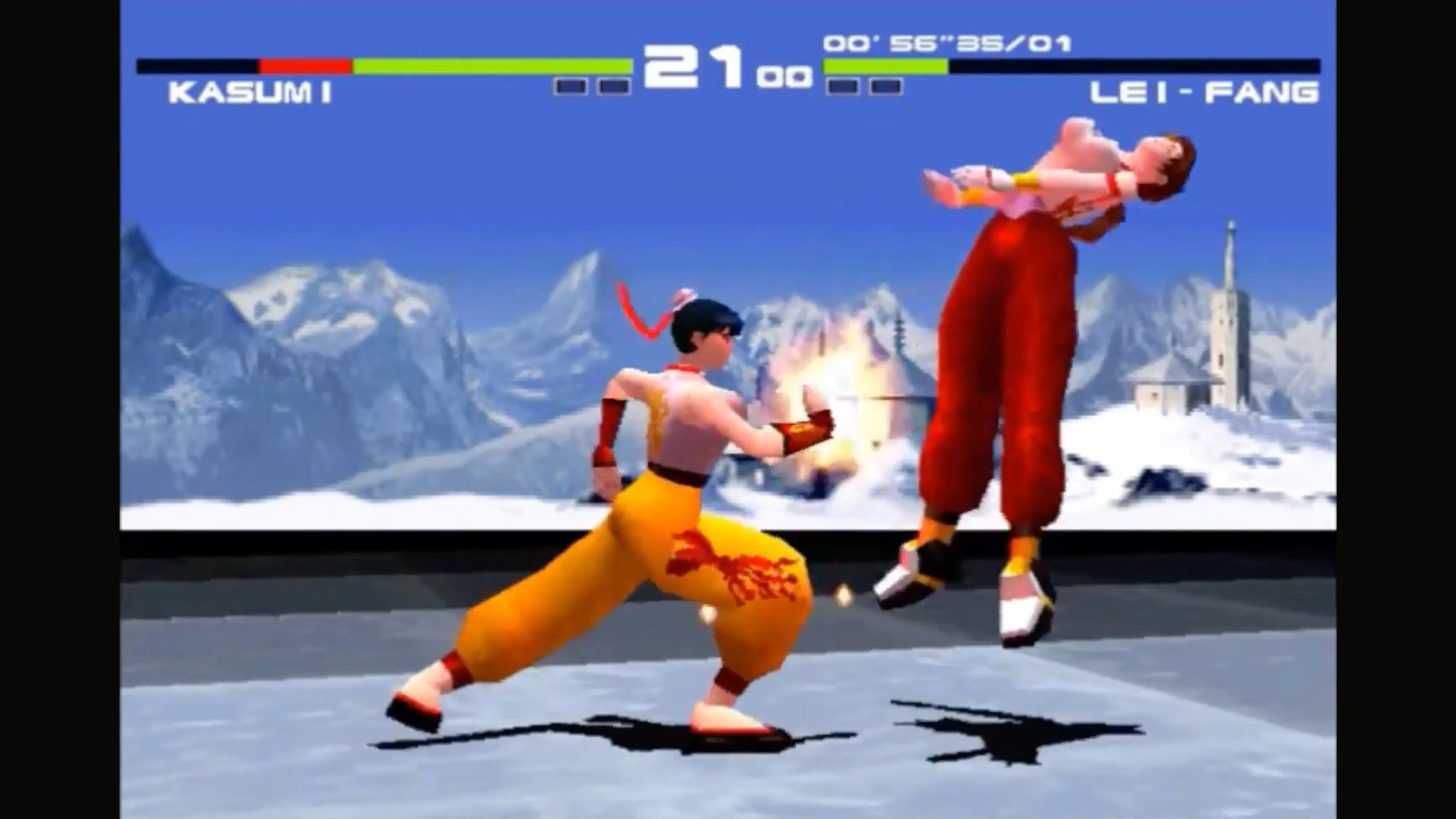 Ảnh chụp trong-game Dead or Alive, minh họa phong cách đối kháng đặc trưng của series