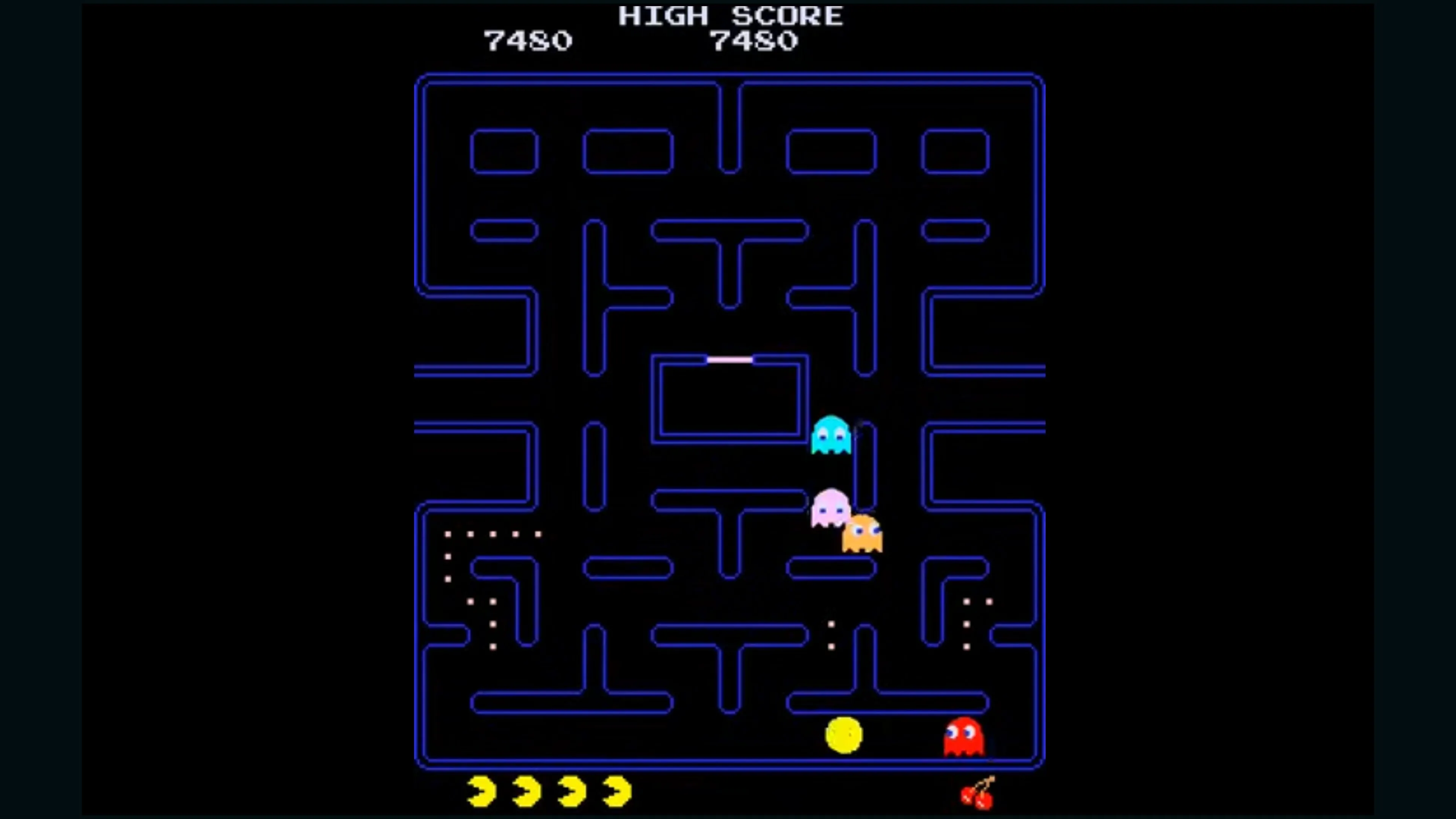 Ảnh minh họa Pac‑Man gameplay cổ điển, dùng làm cảm hứng thiết kế trên áo