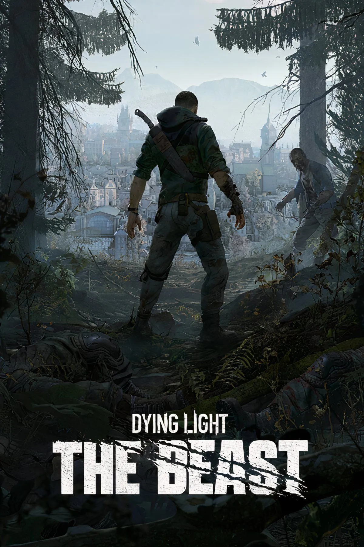 Ảnh quảng bá Dying Light: The Beast với hình ảnh Kyle Crane và phong cách u ám của game