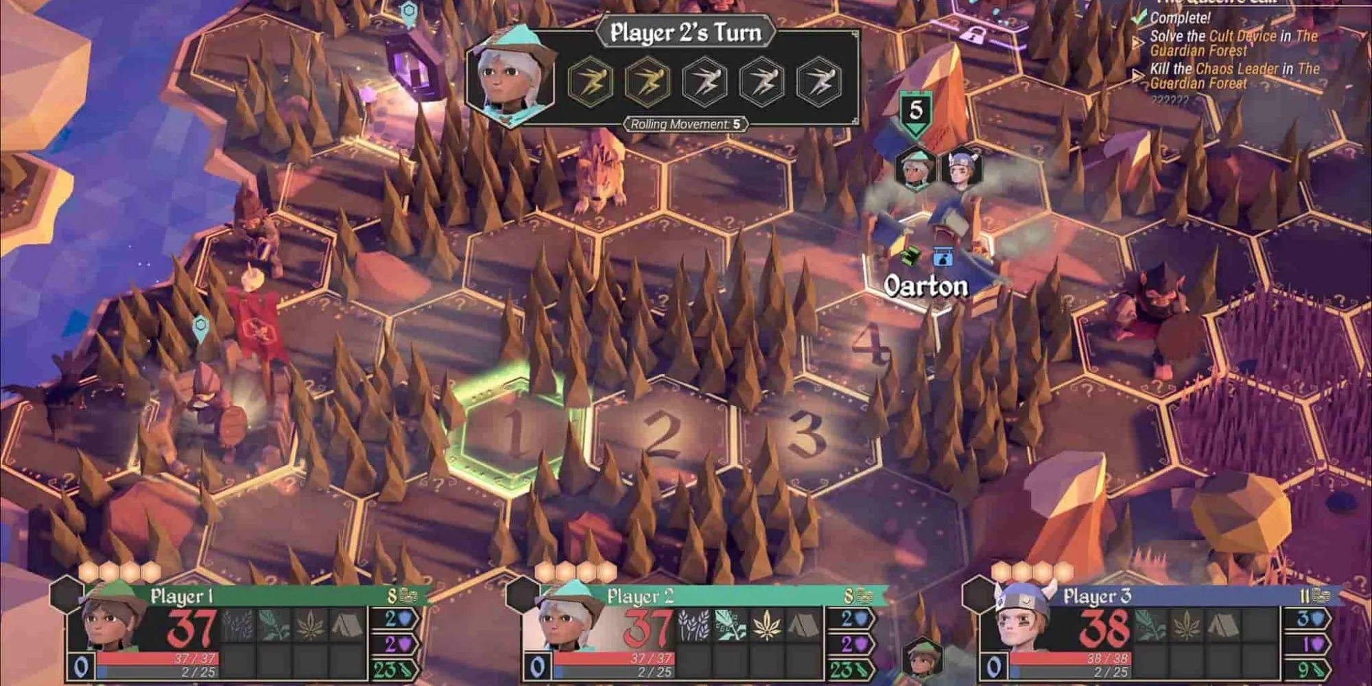 Bìa For The King: phong cách nghệ thuật boardgame, phù hợp chơi cùng bạn bè trên PS Plus