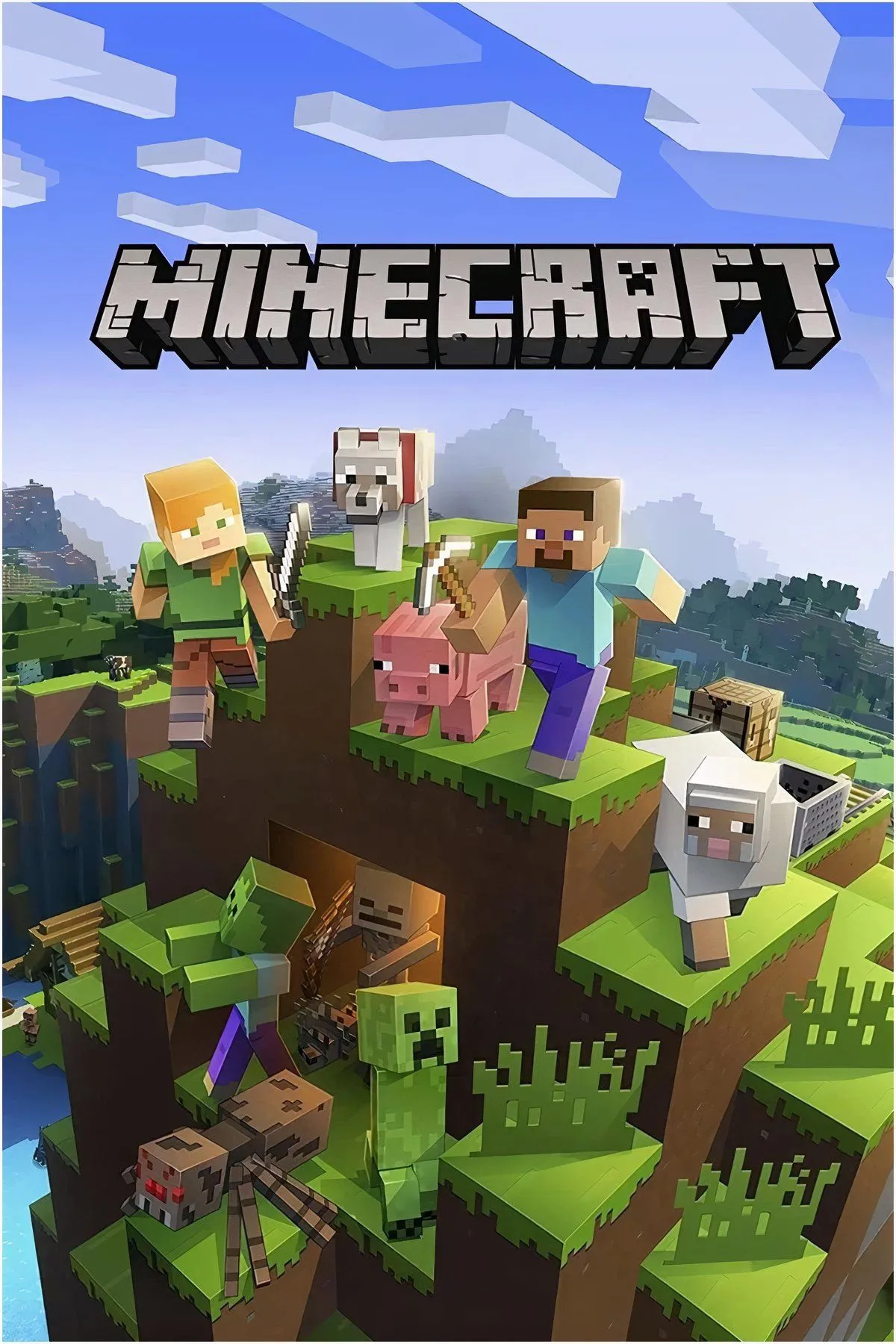 Bộ sưu tập hình ảnh liên quan đến Minecraft thể hiện tầm ảnh hưởng văn hóa của Creeper và cộng đồng người chơi