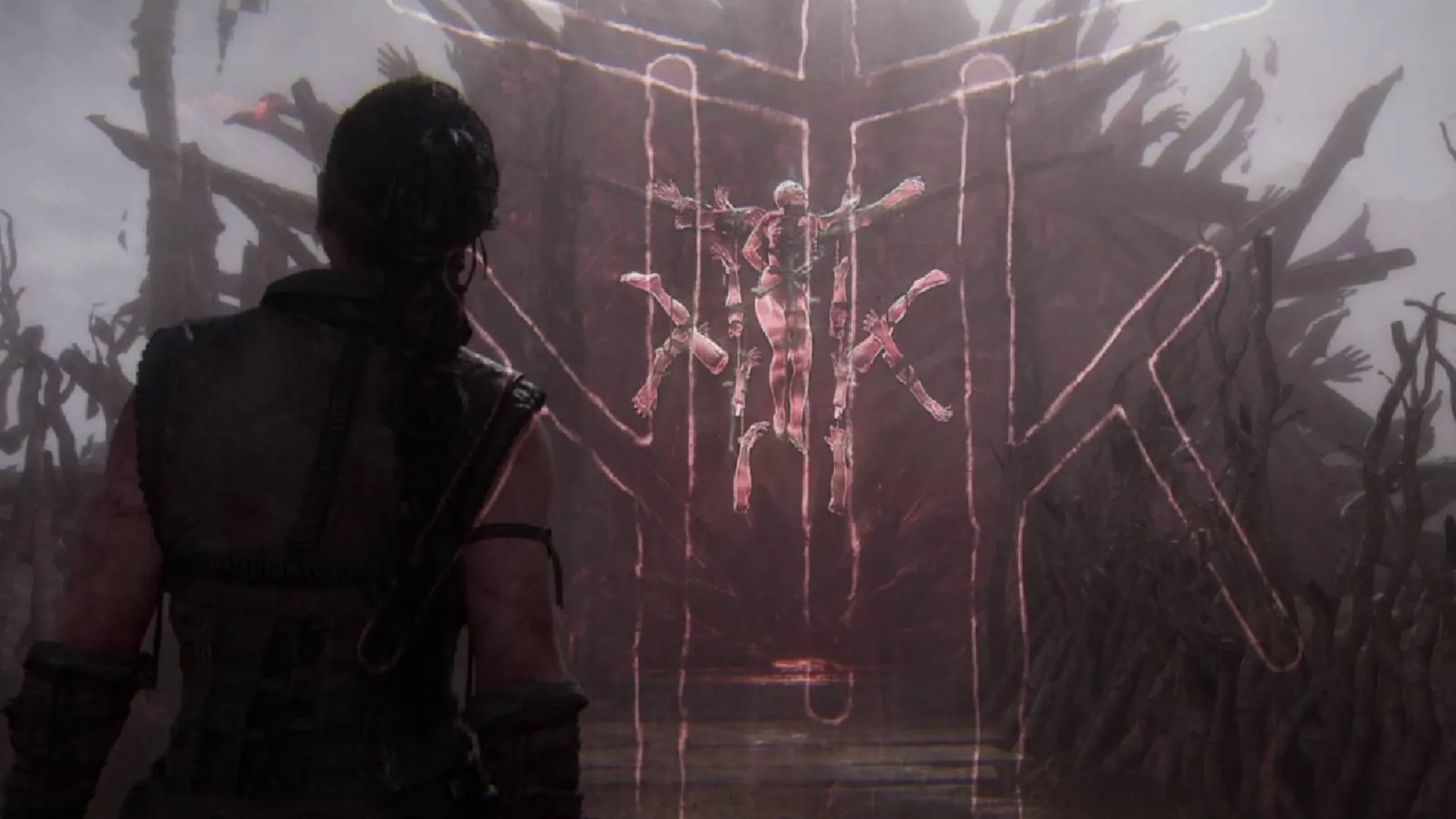 Chân dung Taash trong Dragon Age the Veilguard (ảnh minh hoạ cùng tông Hellblade)