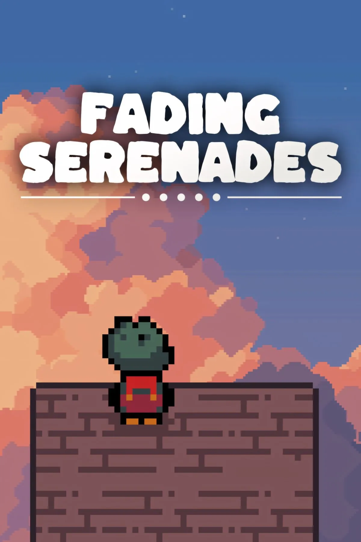 Cover art chính thức của Fading Serenades với phong cách pixel ấm áp