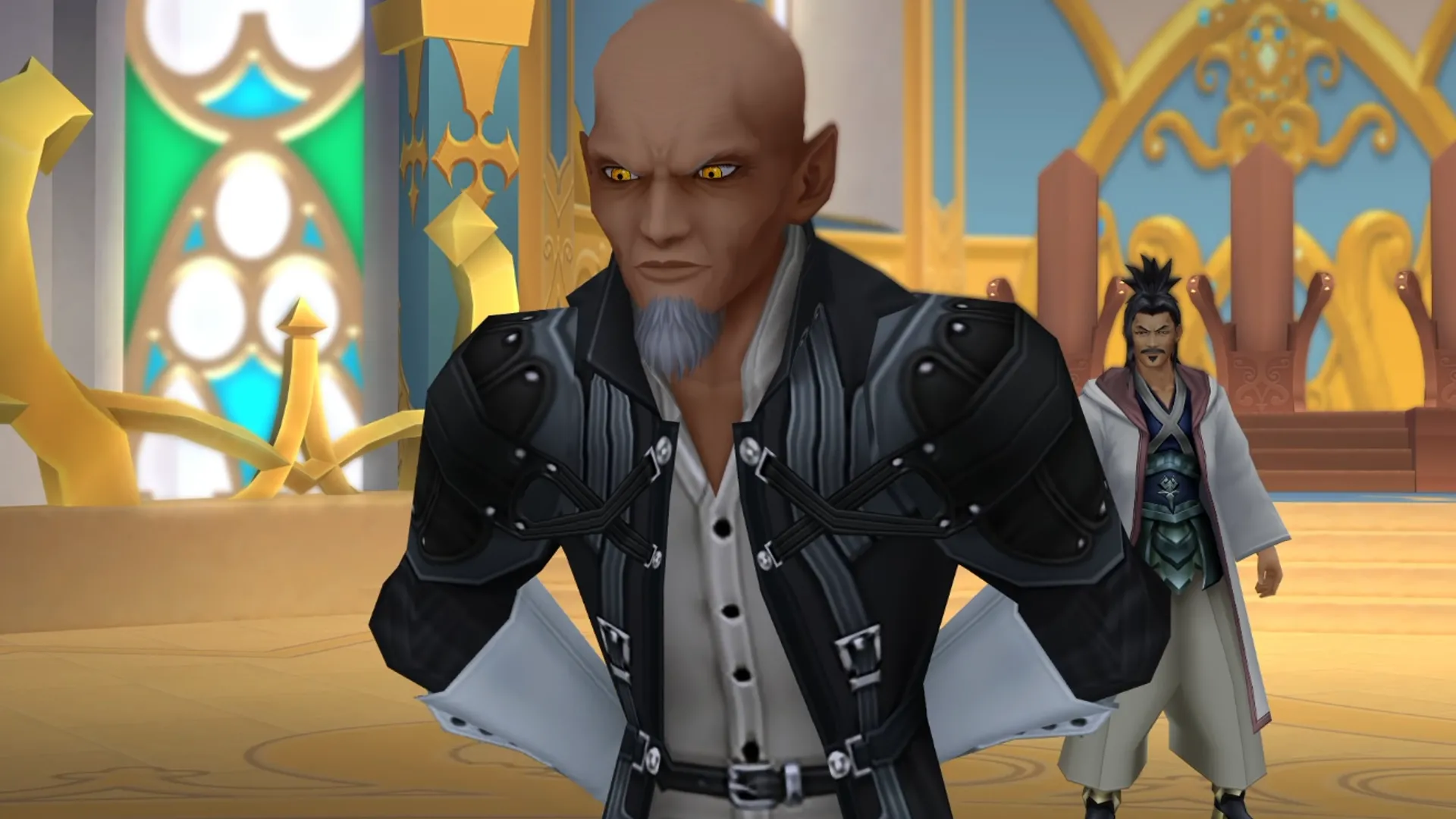 Eraqus và Xehanort trong Kingdom Hearts: Birth by Sleep, đối đầu giữa hai bậc thầy Keyblade