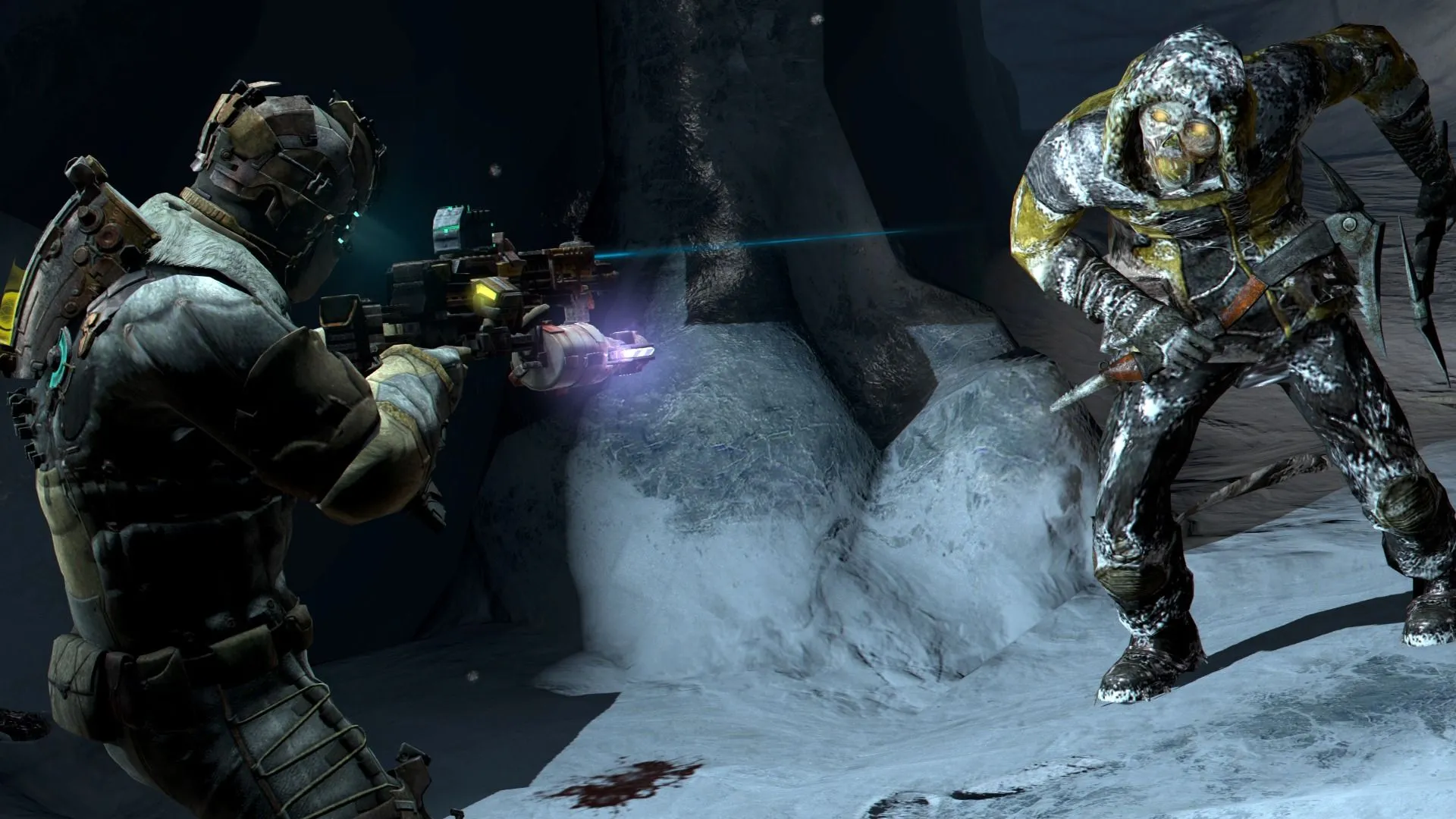 Hình minh họa Dead Space 3, tông màu lạnh và căng thẳng