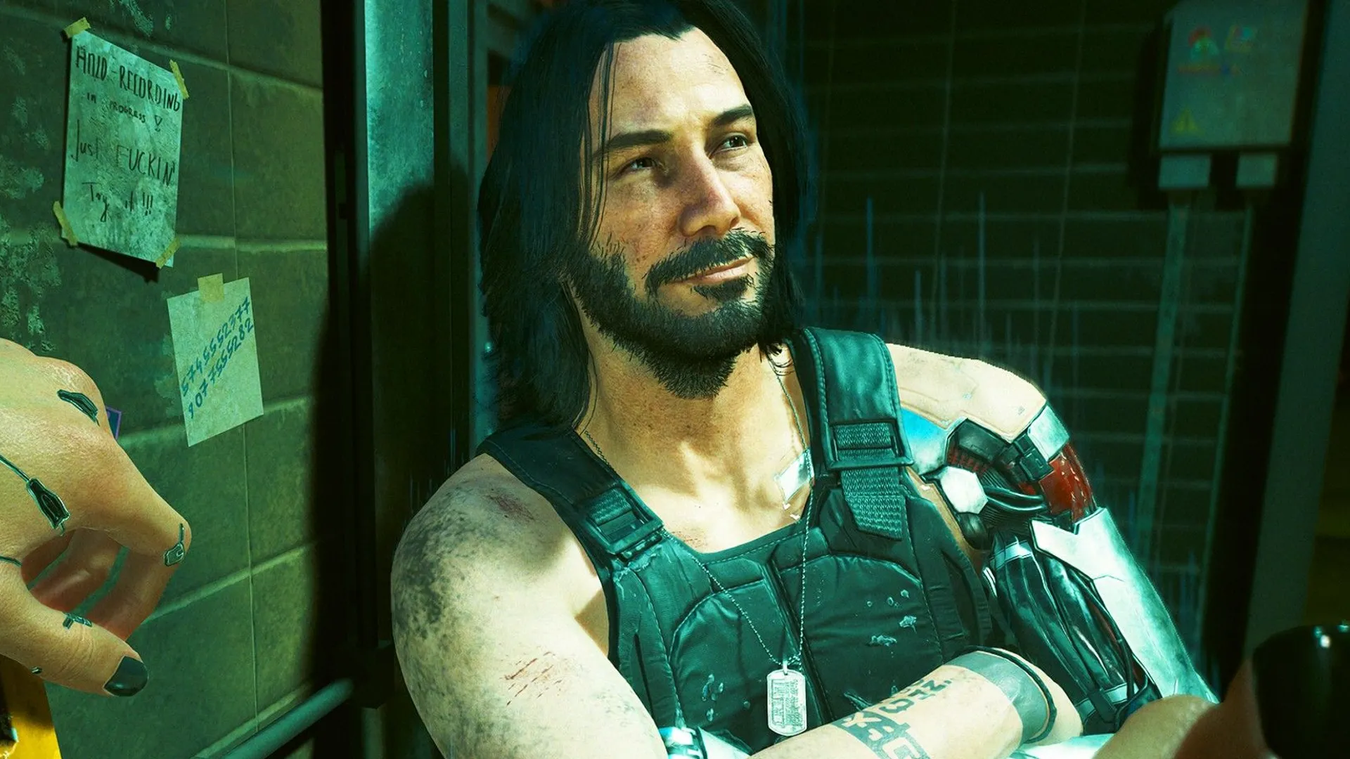 Johnny Silverhand (Keanu Reeves) trong Cyberpunk 2077, phong cách cyberpunk và âm hưởng rock nổi bật