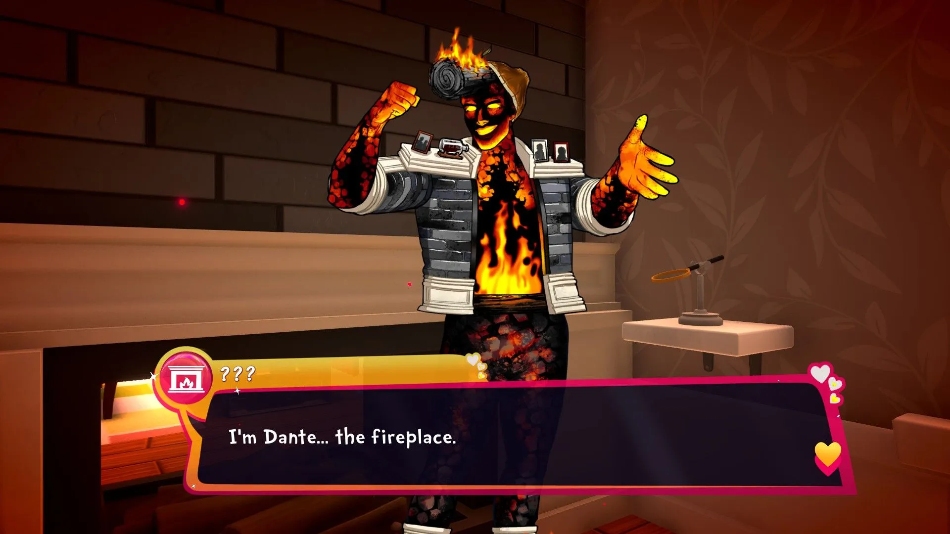 Nhân vật Dante trong Date Everything!, ví dụ về one-to-one voice cast dày đặc trong dating sim này