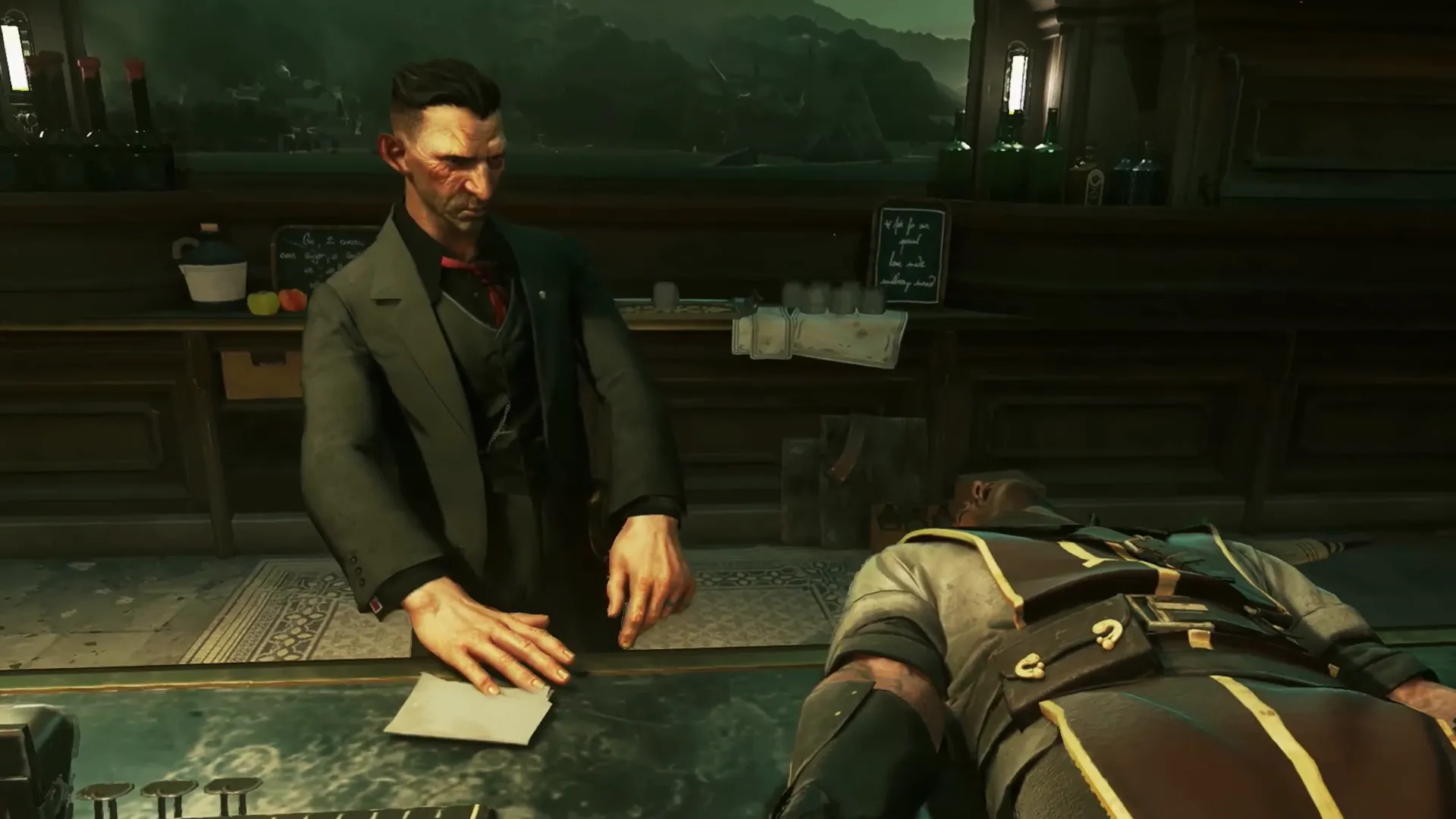 Paolo (Pedro Pascal) trong Dishonored 2, lãnh đạo Howlers với phong thái lạnh lùng và đầy mưu lược