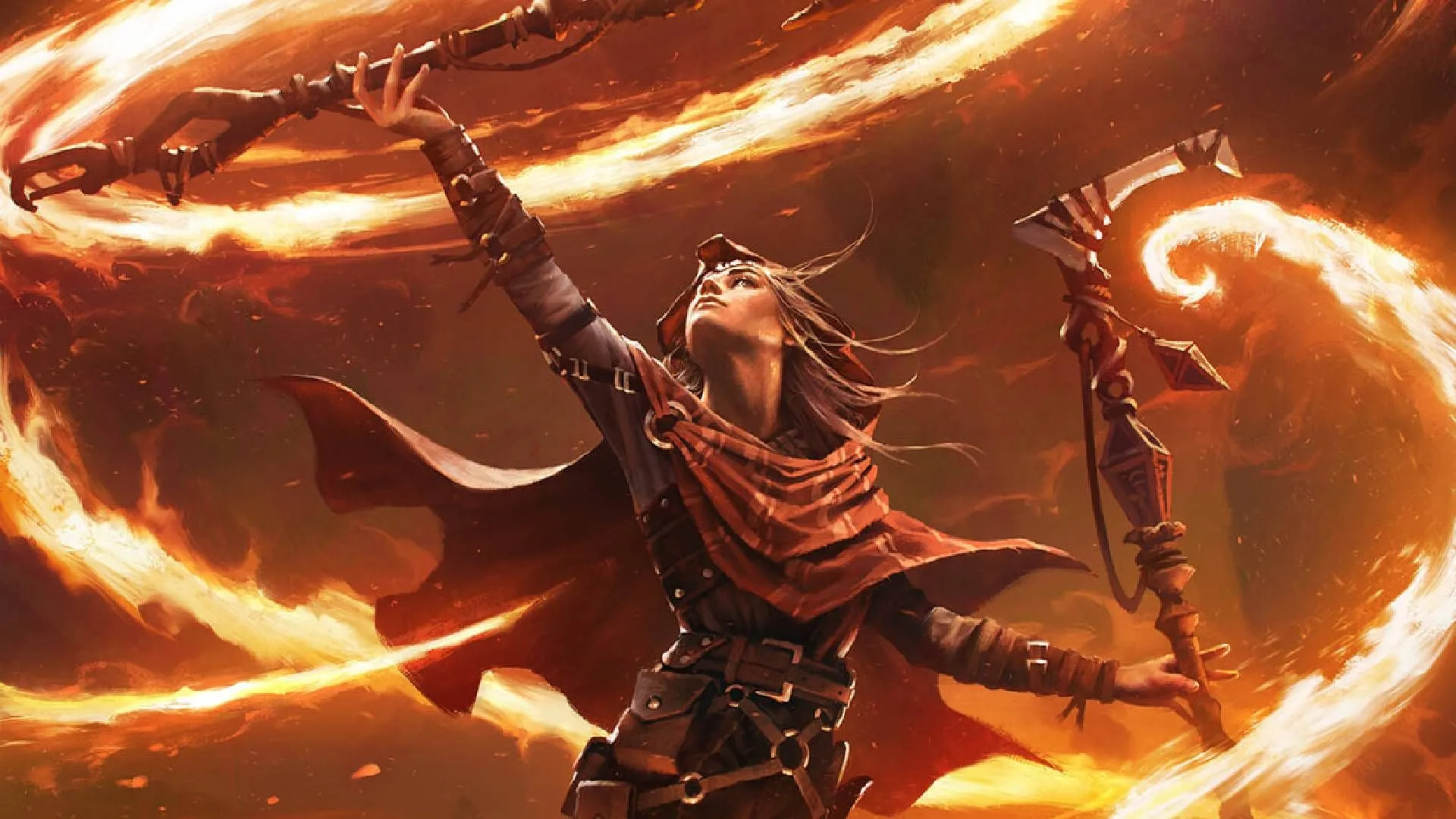 Pyromancer Sorcerer chuyên dùng phép lửa và Fireball