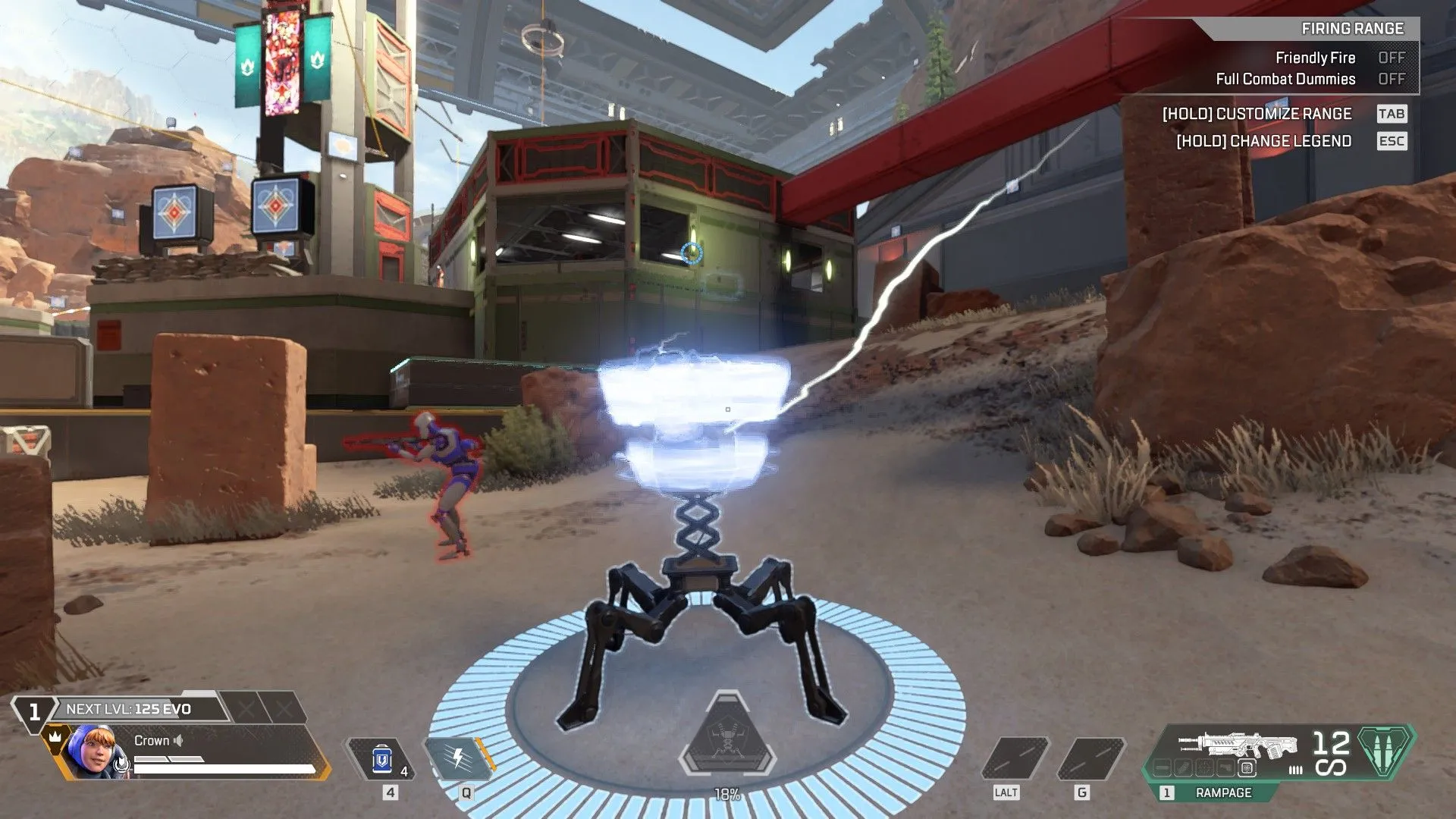 Wattson đặt Interception Pylon để bảo vệ vị trí và hồi phục khiên đồng đội